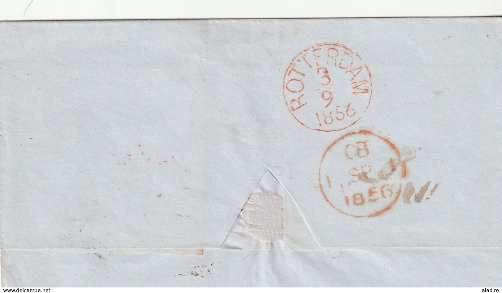 USA MARITIME 1851/1863 - lot de 6 lettres de New York, New Orleans & Saint Louis vers Paris, Havre, Rotterdam, Markinch