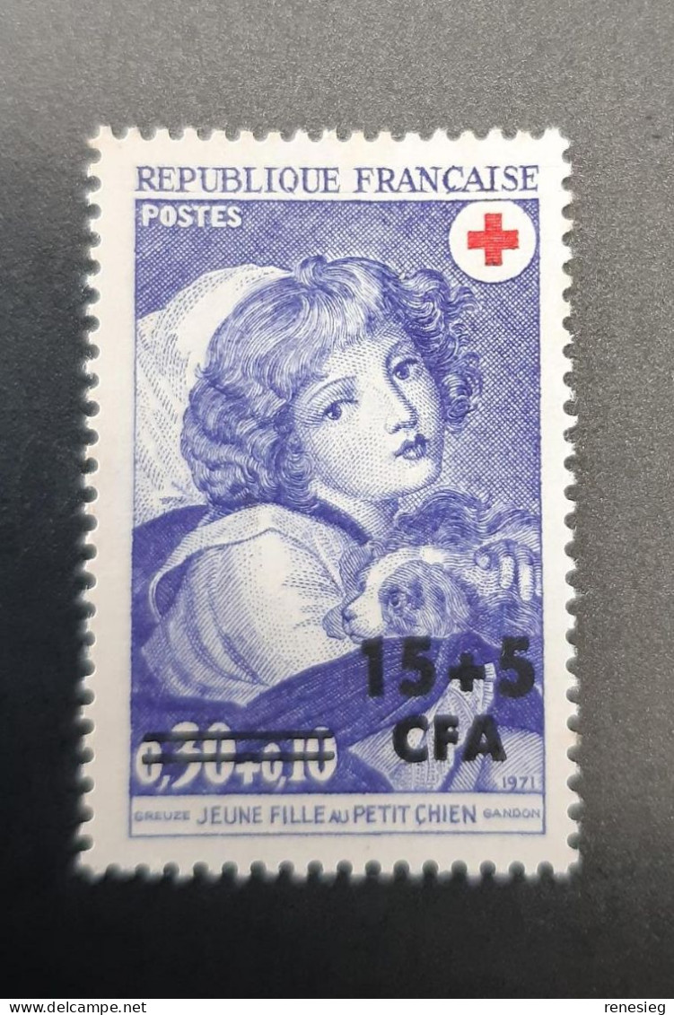 Réunion 1971 Croix Rouge Yvert 404 MNH - Unused Stamps