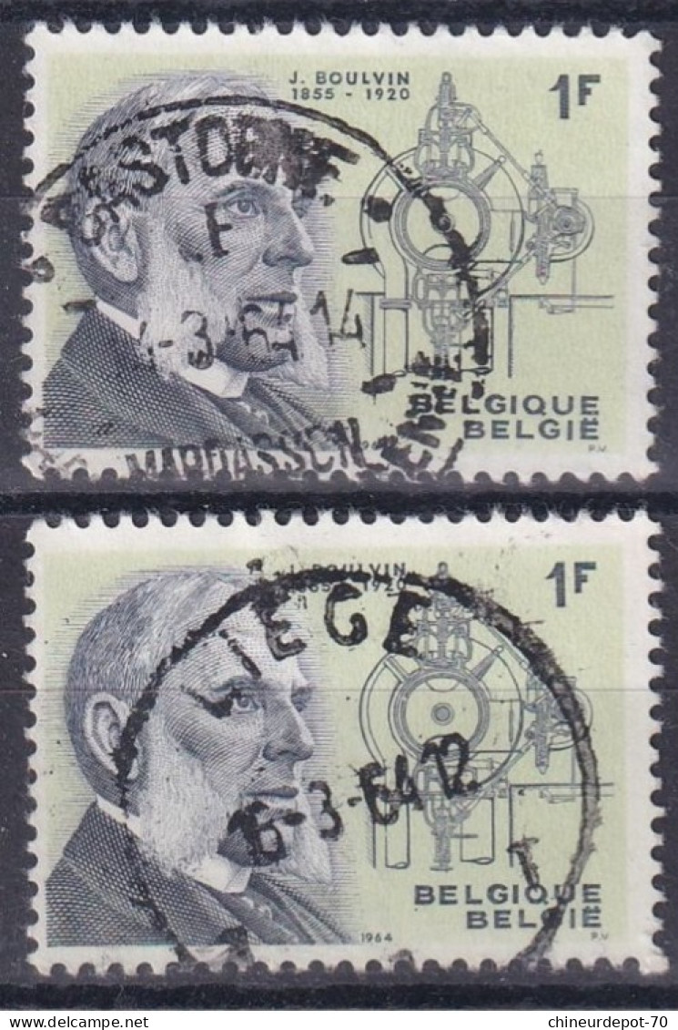 J BOULVIN  CACHET BASTOGNE LIEGE - Used Stamps