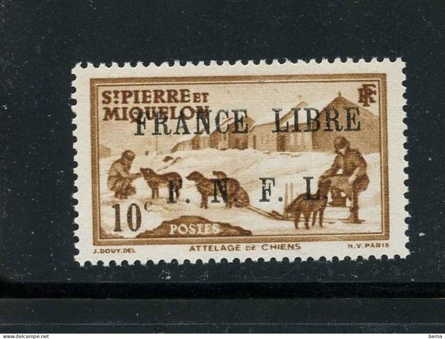 SAINT PIERRE ET MIQUELON 250 FRANCE LIBRE LUXE NEUF SANS CHARNIERE - Ungebraucht