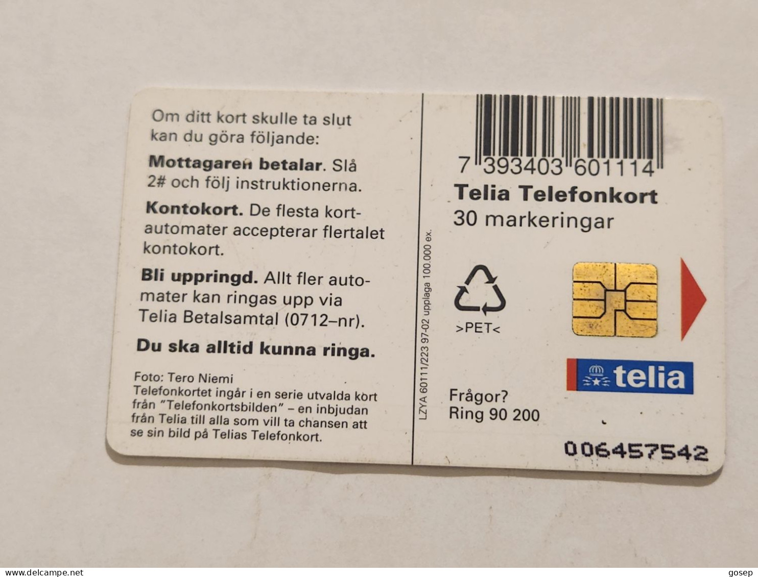 SWEDEN-(SE-TEL-030-0223)-Islan Of Little-(20)(Telefonkort 30)(tirage-100.000)(006457542)-used Card+1card Prepiad Free - Zweden