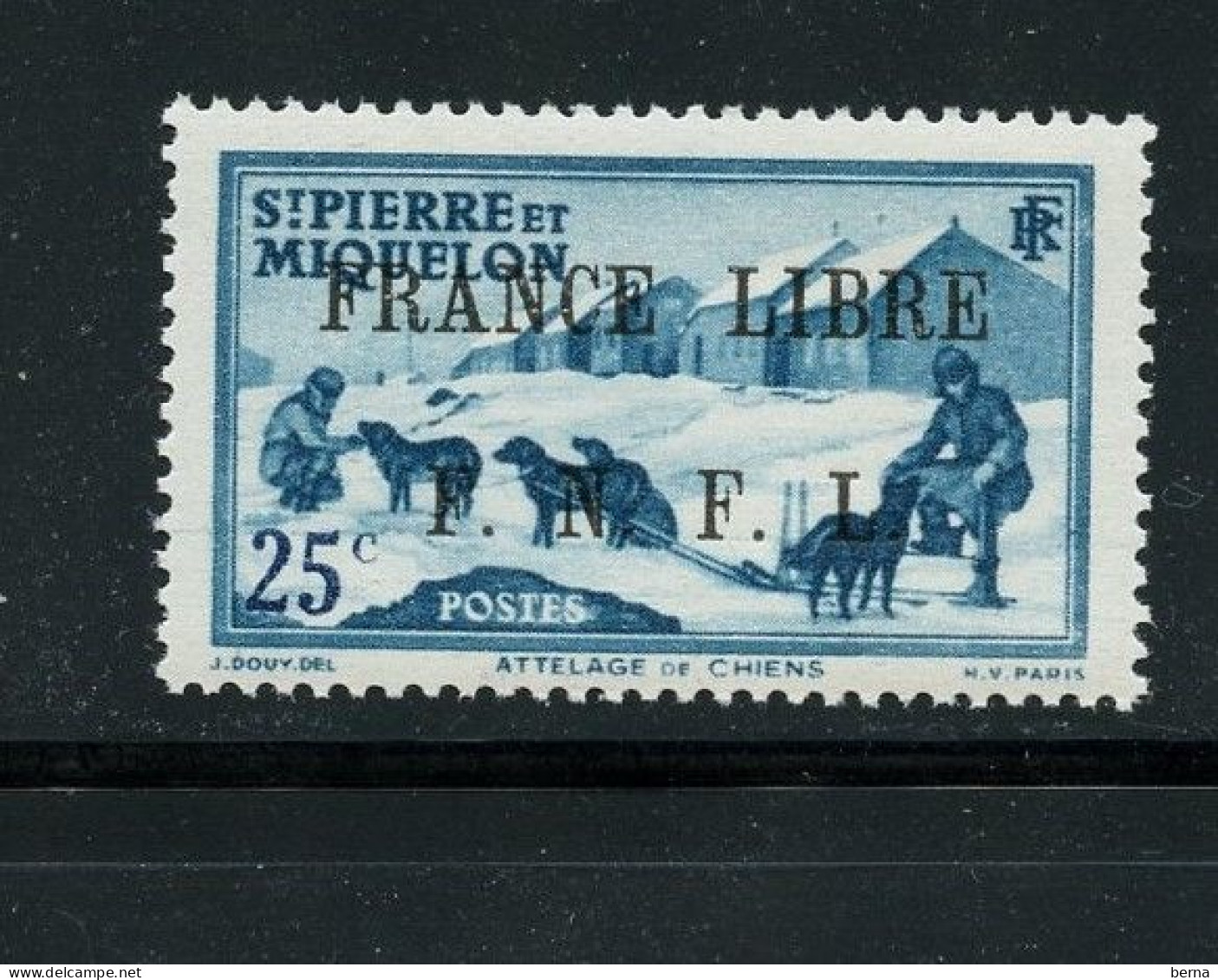 SAINT PIERRE ET MIQUELON 253 FRANCE LIBRE LUXE NEUF SANS CHARNIERE - Neufs