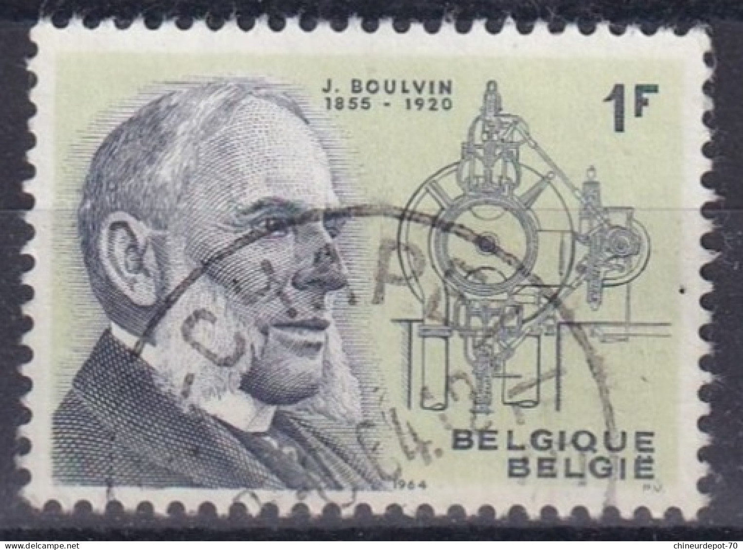 J BOULVIN  CACHET CHAPELLE - Used Stamps