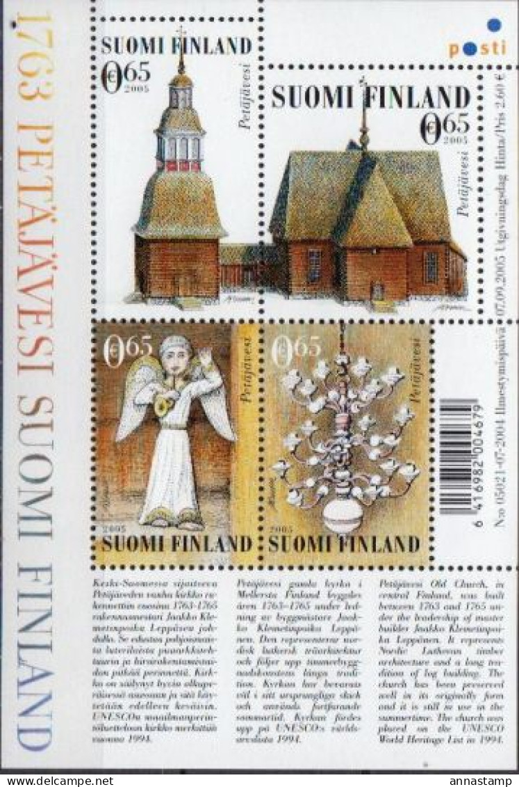 Finland MNH SS - Eglises Et Cathédrales