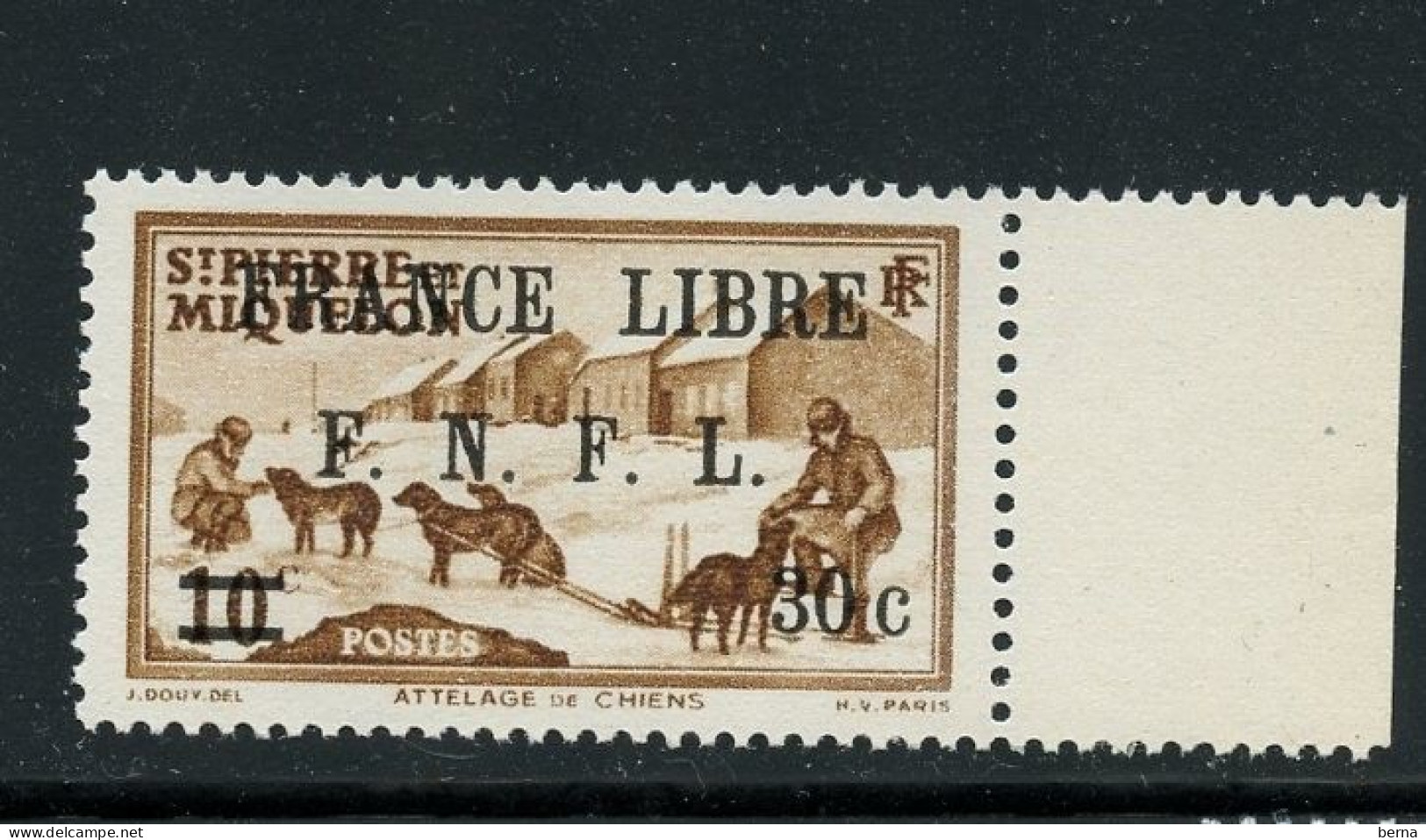 SAINT PIERRE ET MIQUELON 275 FRANCE LIBRE LUXE NEUF SANS CHARNIERE - Unused Stamps