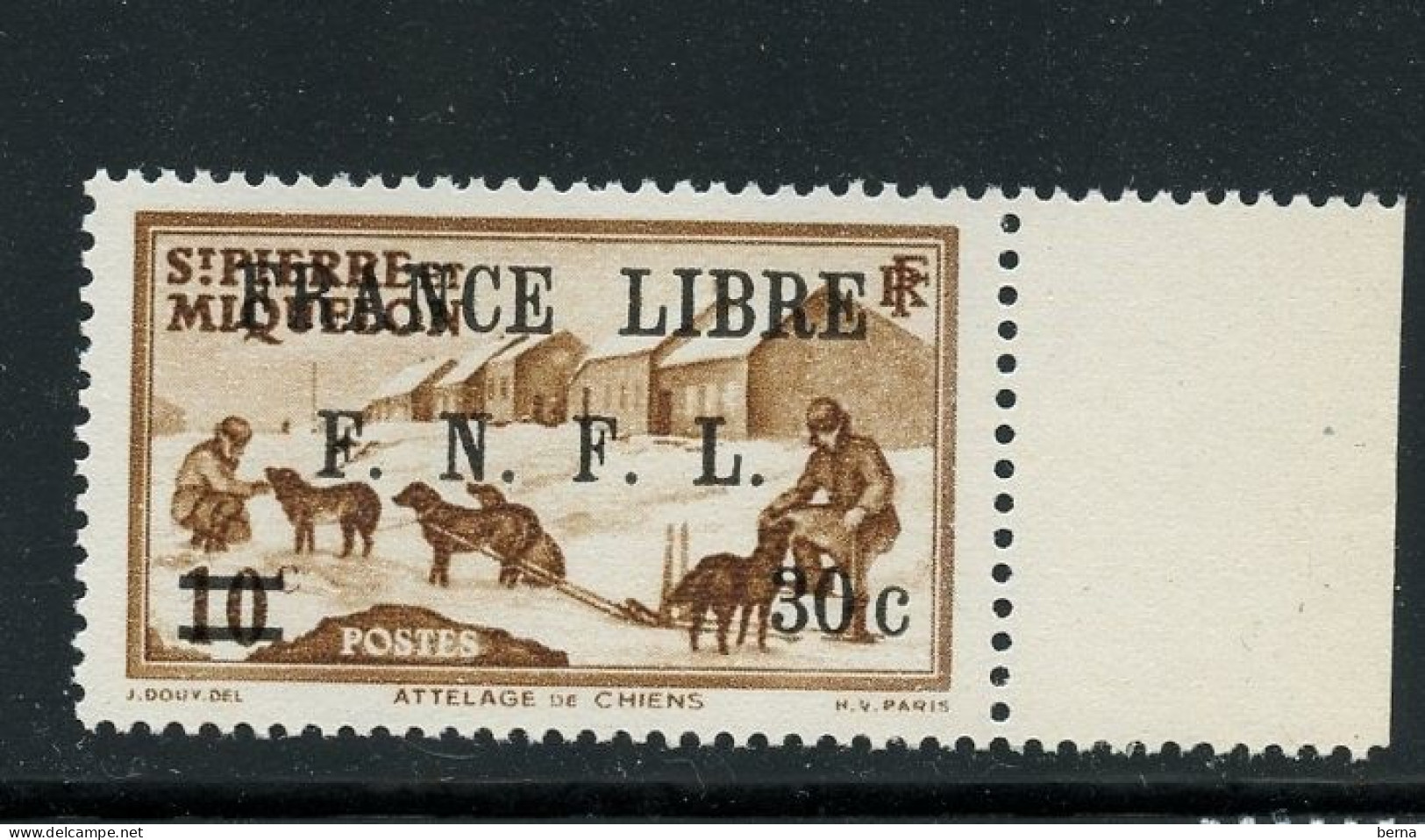 SAINT PIERRE ET MIQUELON 275 FRANCE LIBRE LUXE NEUF SANS CHARNIERE - Ungebraucht