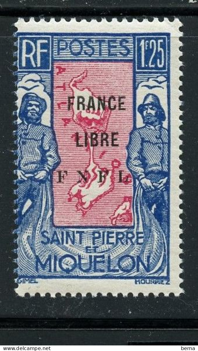 SAINT PIERRE ET MIQUELON 287 FRANCE LIBRE LUXE NEUF SANS CHARNIERE - Nuovi