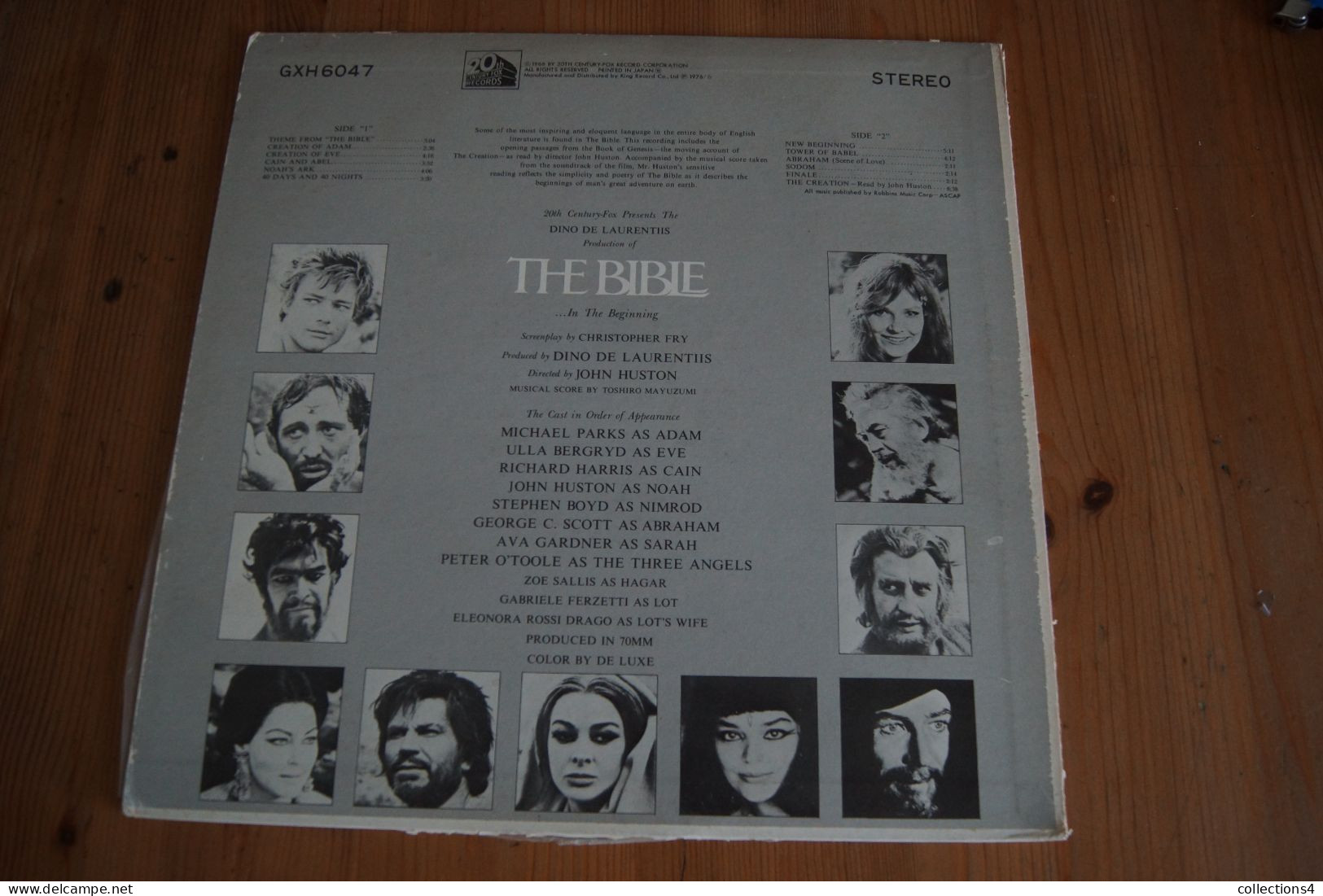 THE BIBLE  TOSHIRO MAYUZUMI DINO DE LAURENTIS JOHN HUSTON RARE  LP JAPONAIS 1976 - Soundtracks, Film Music