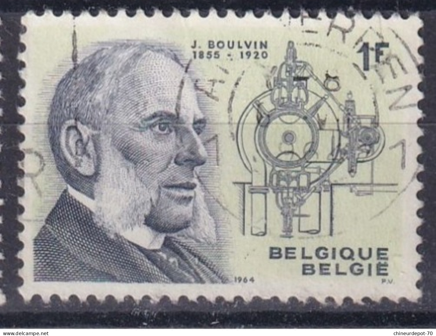 J BOULVIN  CACHET ANTWERPEN - Gebruikt