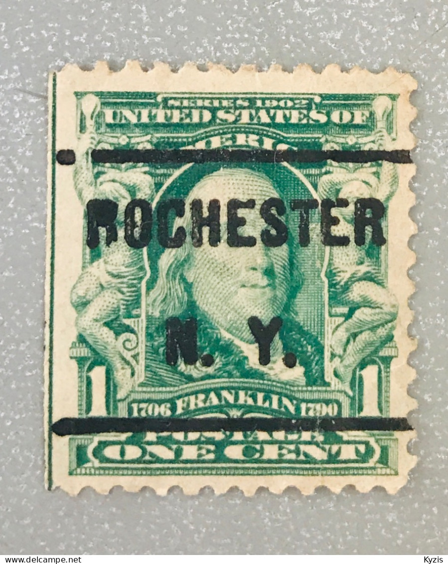 ÉTATS-UNIS - BELLE PIÈCE - Benjamin Franklin -1 Cent Rochester "Bold Rochester NY" Pré-annulation 1901 - Unused Stamps