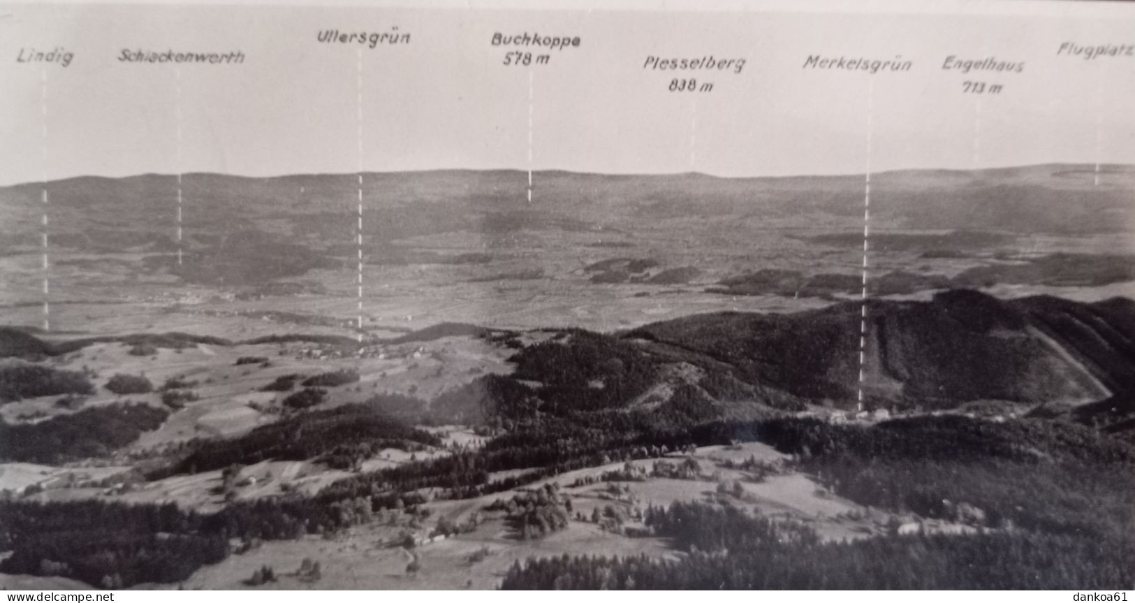 Südostblick Vom Plessberg Erzgebirge Sudetengau. Praht - Sudeten