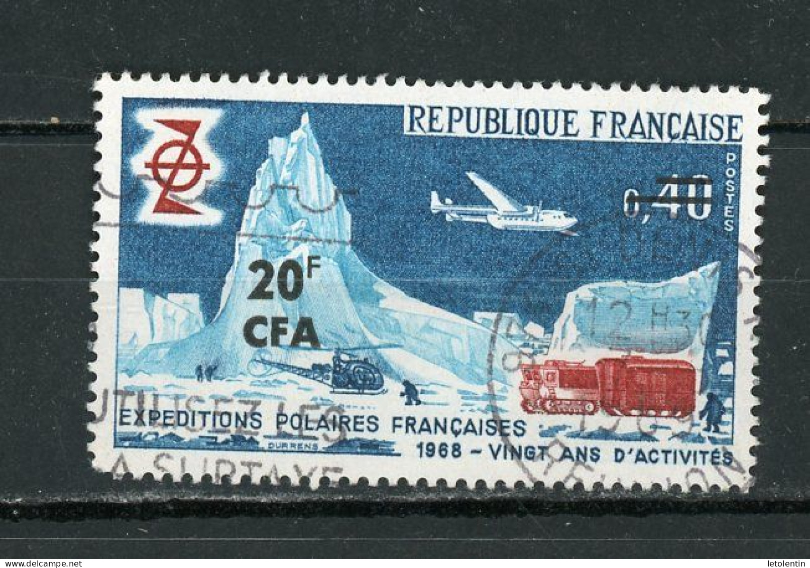 FRANCE SURCHARGÉ CFA - N° Yvert 380 Obli. - Used Stamps