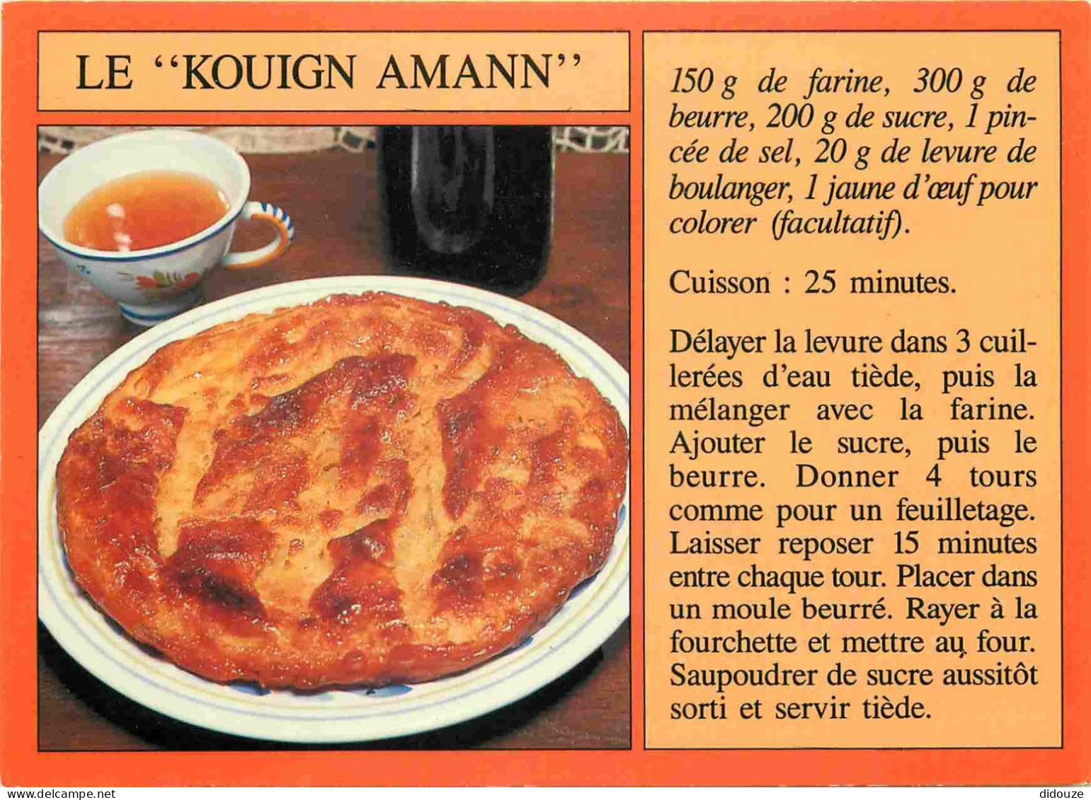 Recettes De Cuisine - Kouign Amann - Gastronomie - CPM - Voir Scans Recto-Verso - Recetas De Cocina