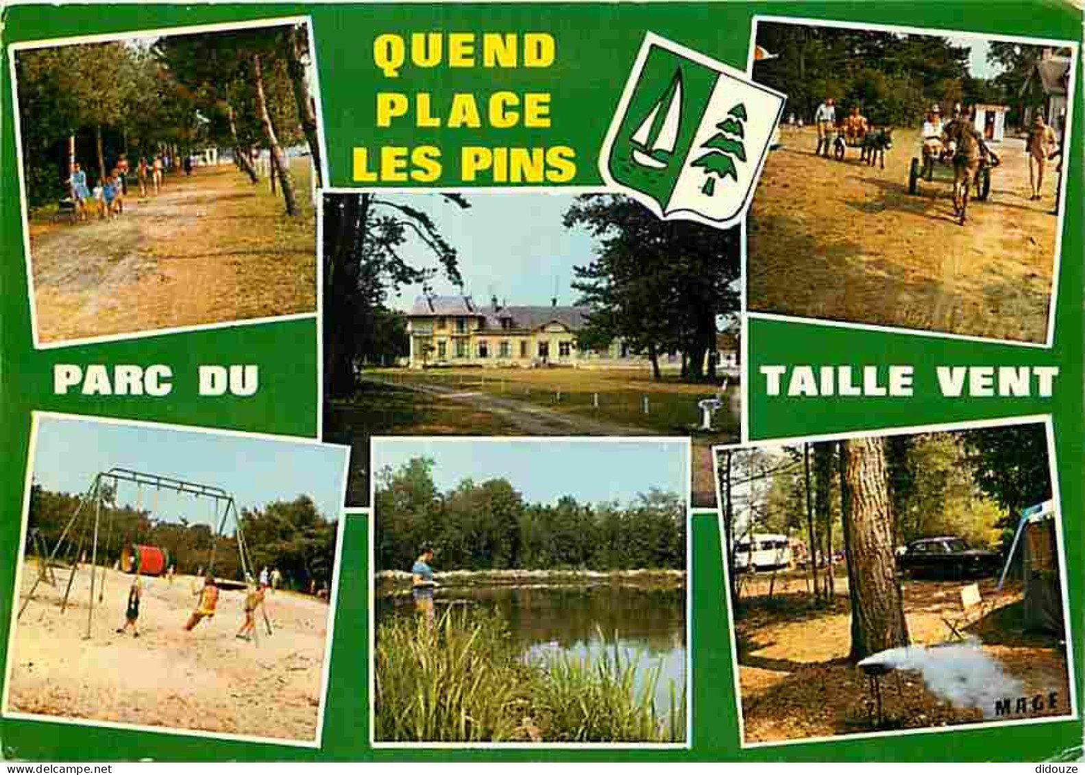 80 - Quend Plage Les Pins - Parc Du Taille-Vent - Multivues - Automobiles - Anes - CPM - Voir Scans Recto-Verso - Quend