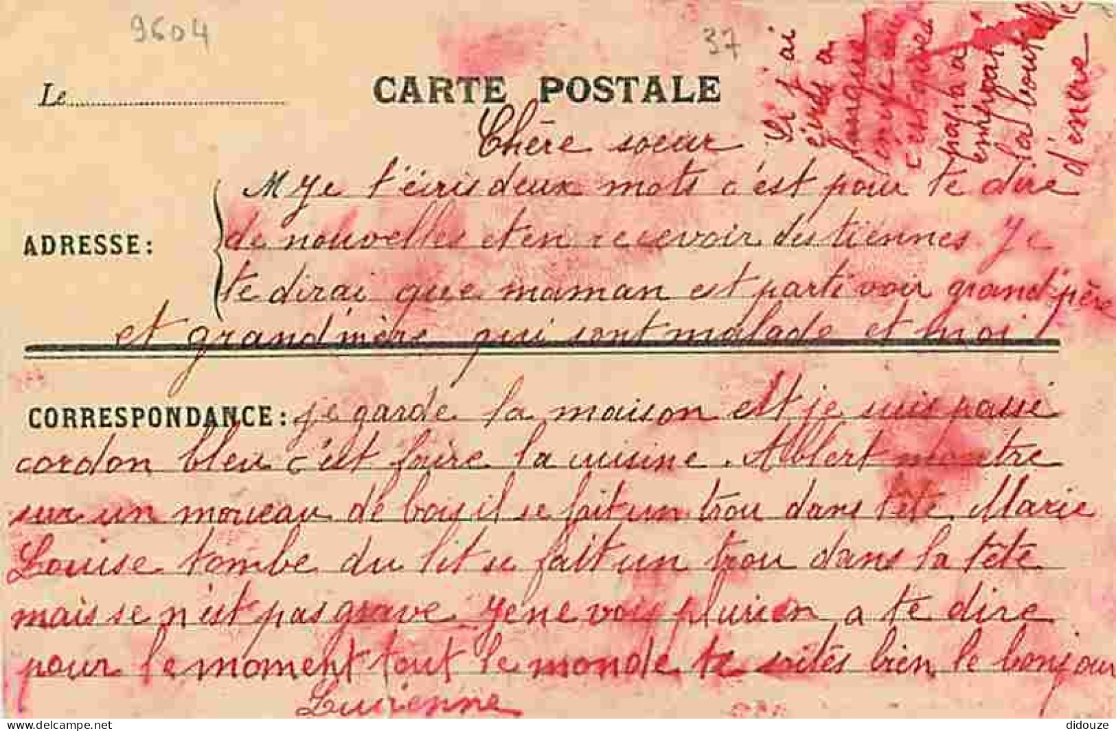 37 - Fondettes - Le Bourg - Animée - Correspondance - CPA - Voir Scans Recto-Verso - Fondettes