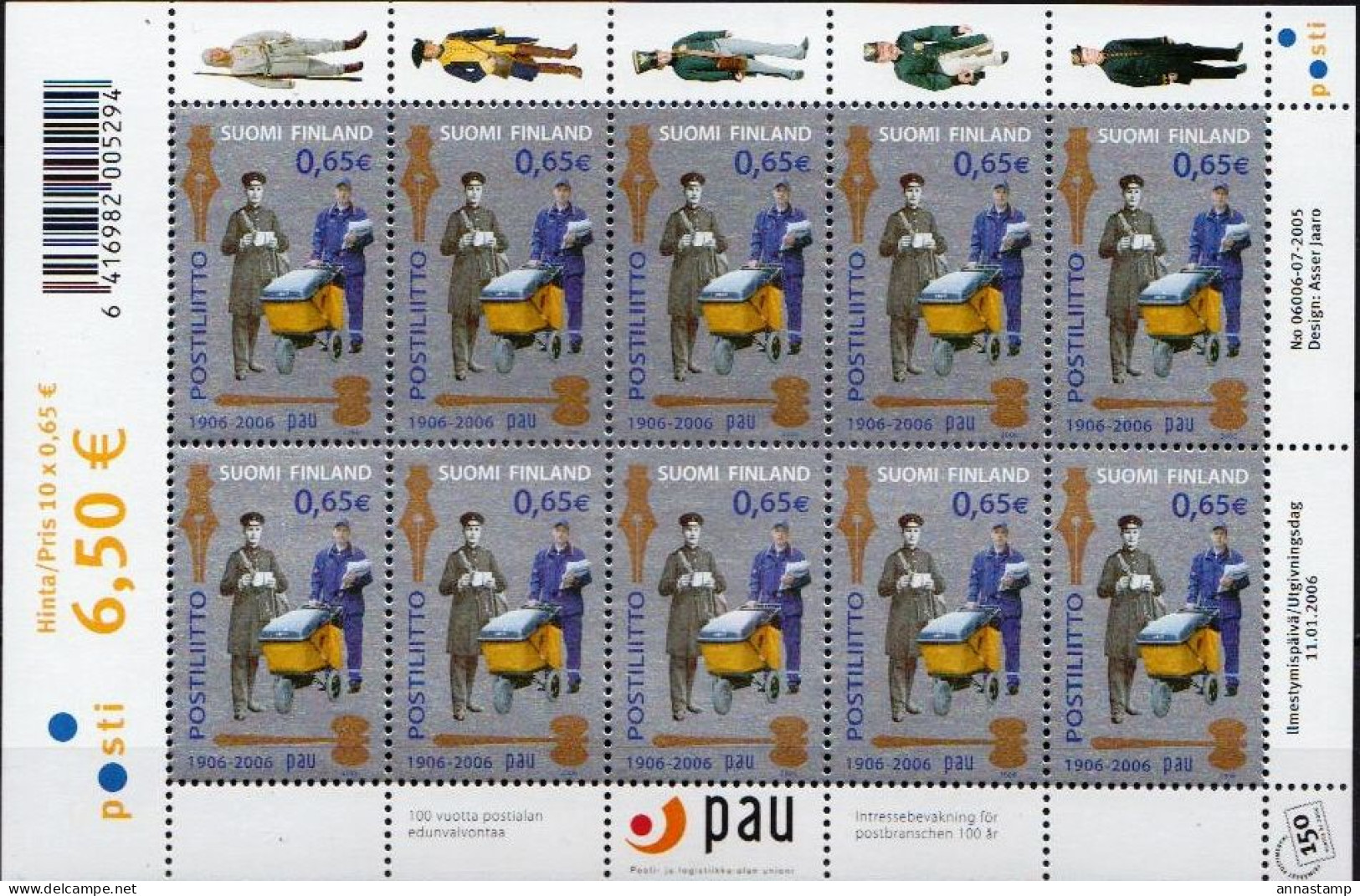 Finland MNH Minisheet - Post