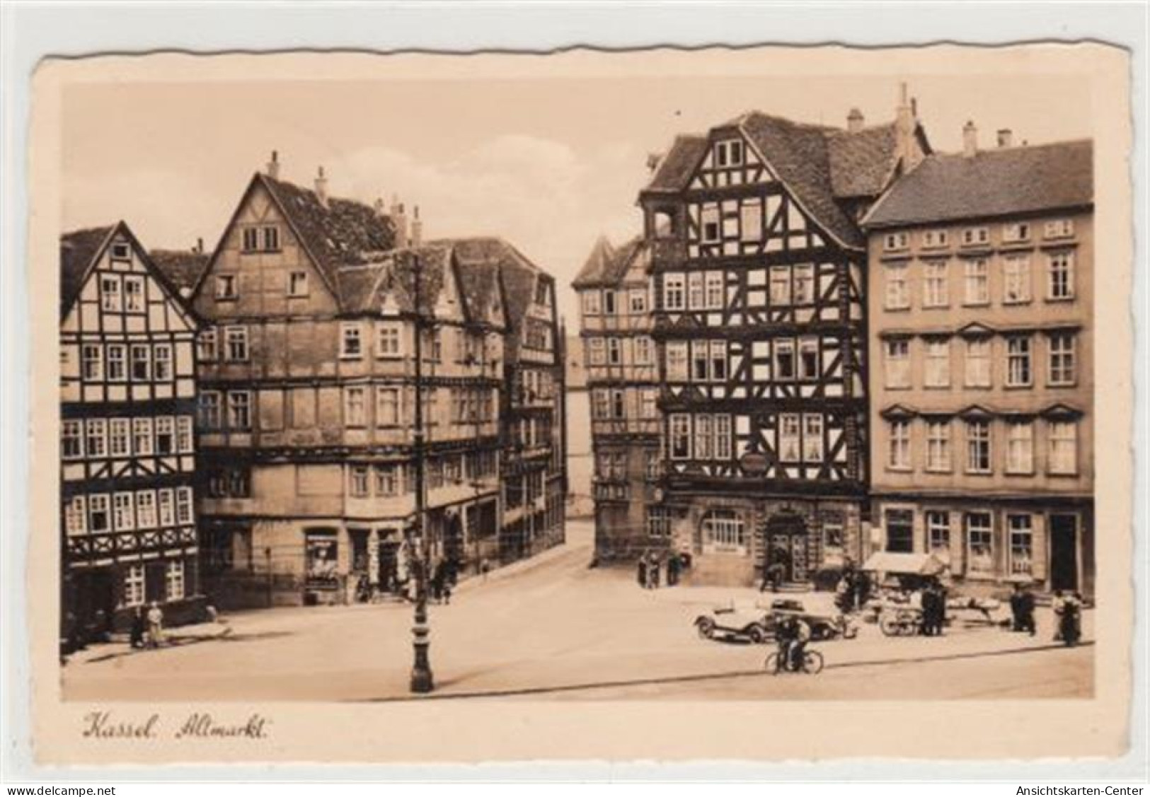 39086302 - Kassel.  Ein Motiv Am Altmarkt Gelaufen, 1936. Leichter Stempeldurchdruck, Sonst Gut Erhalten - Kassel