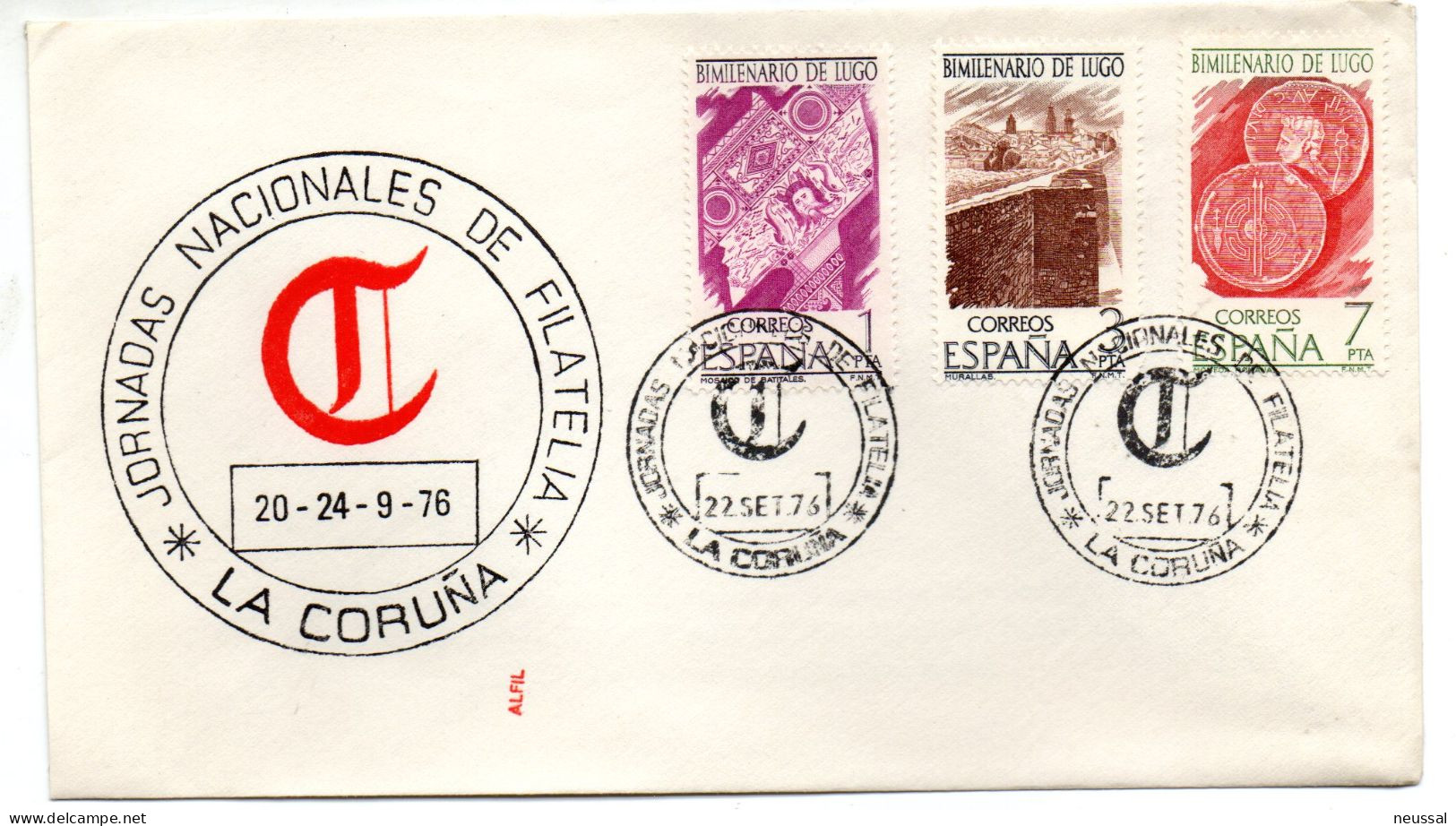 Carta De 1976 Jornadas Nacionales De Filatelia - Cartas & Documentos