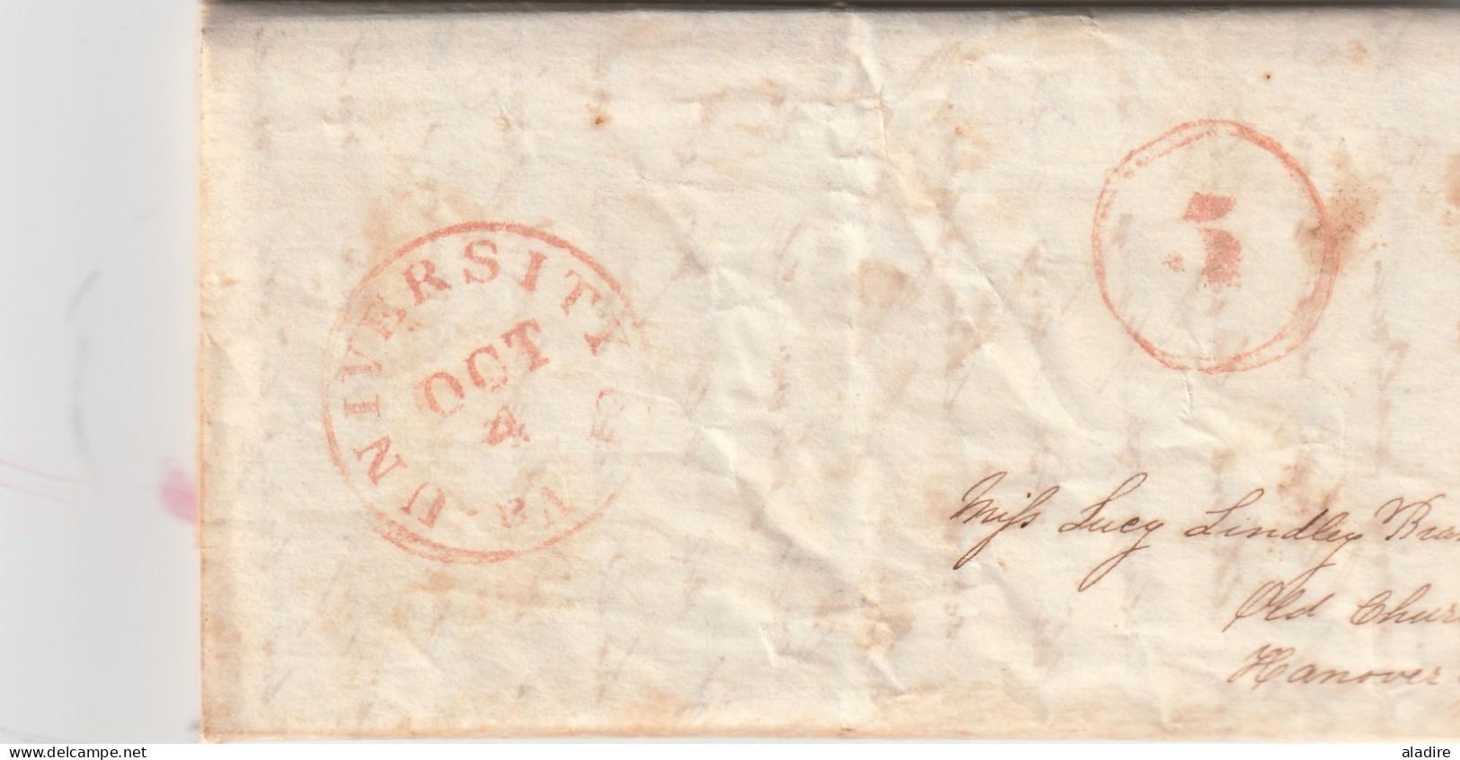 USA - 1809 / 1838 - collection of 7 letters with text - various origins and destinations