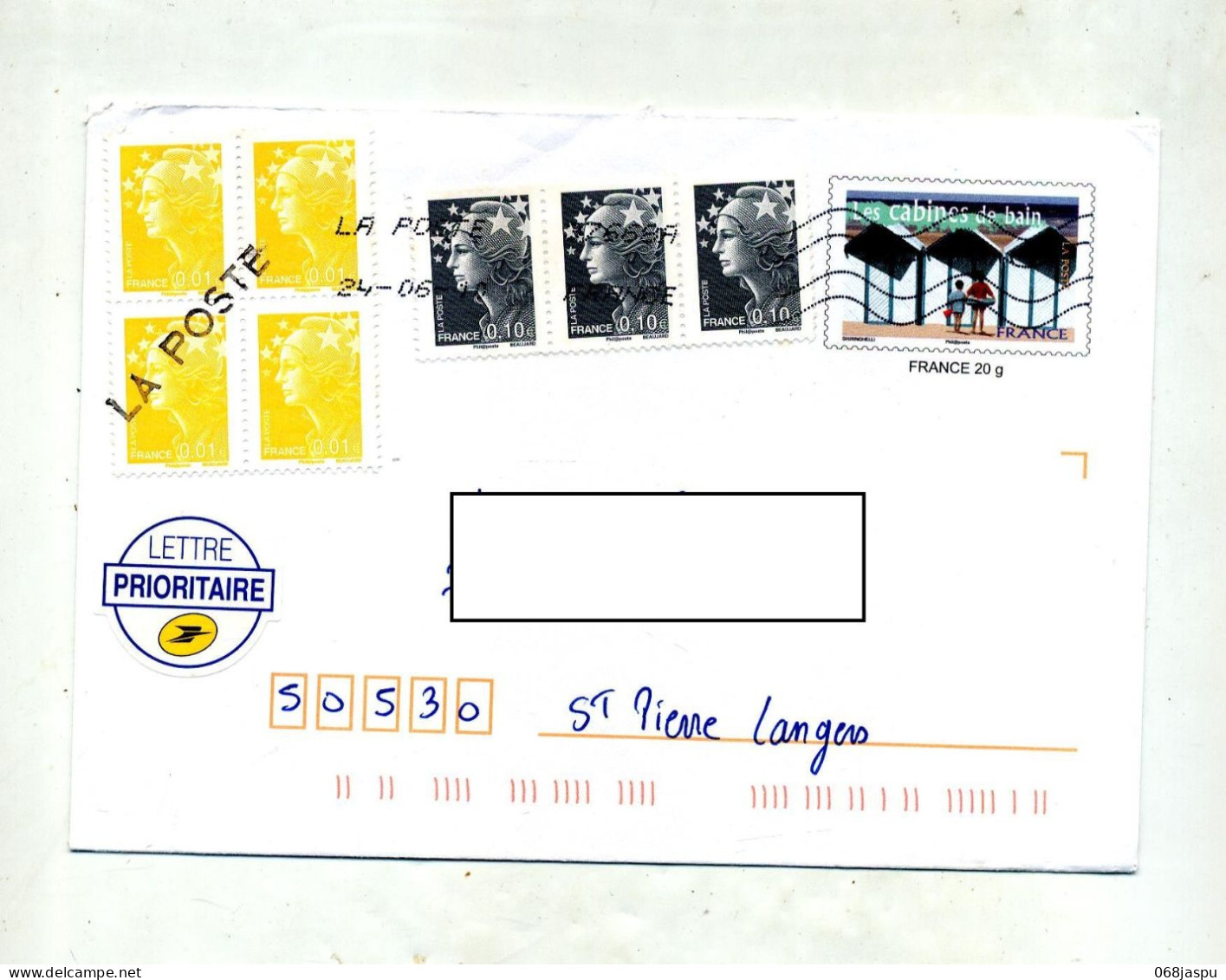 Pap Bain Flamme Chiffree Cachet Annulatio, La Poste - Listos A Ser Enviados: Otros (1995-...)