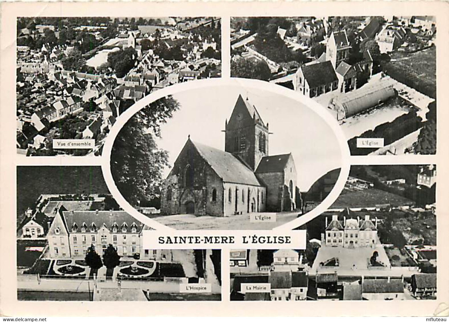 50* STE MERE EGLISE Multivues CPSM (10x15cm)         MA71-0281 - Sainte Mère Eglise