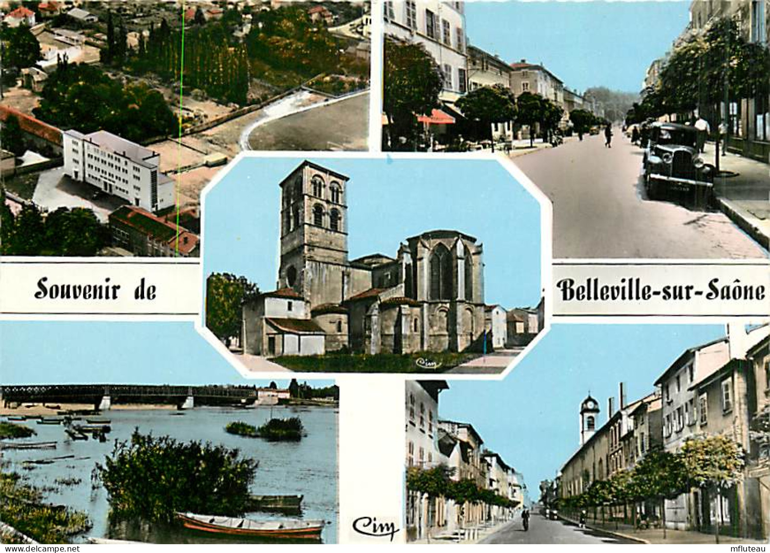 69* BELLEVILLE SUR SAONE Multivues  CPSM (10x15cm)                   MA73-0459 - Belleville Sur Saone