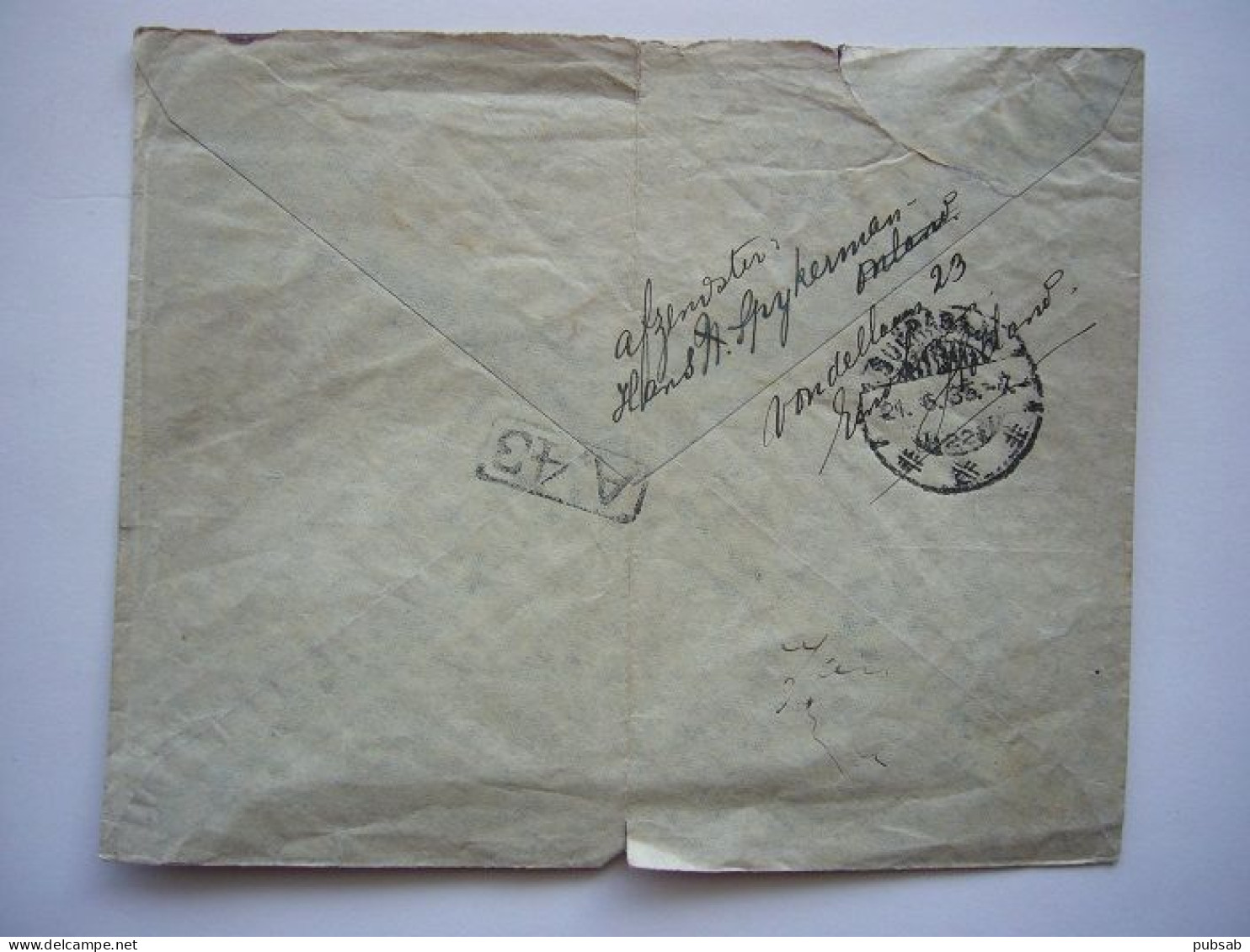 Avion / Airplane / KLM / Flight From Amsterdam To Batavia / Jun 12, 1935 - Airmail