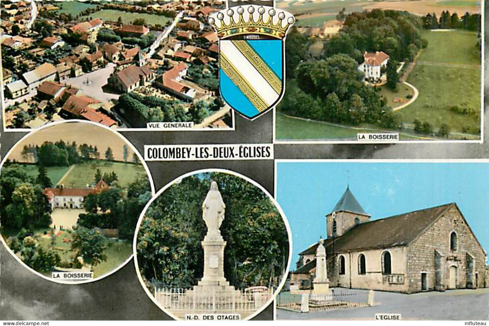 52* COLOMBEY LES 2 EGLISES  Multivues   (CPSM Petit Format)                    MA79-0495 - Colombey Les Deux Eglises