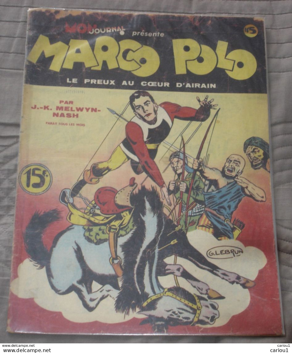 C1 MARCO POLO # 5 1948 Mon Journal LE PREUX AU COEUR D AIRAIN Guy LEBRUN Port Inclus France - Editions Originales (langue Française)