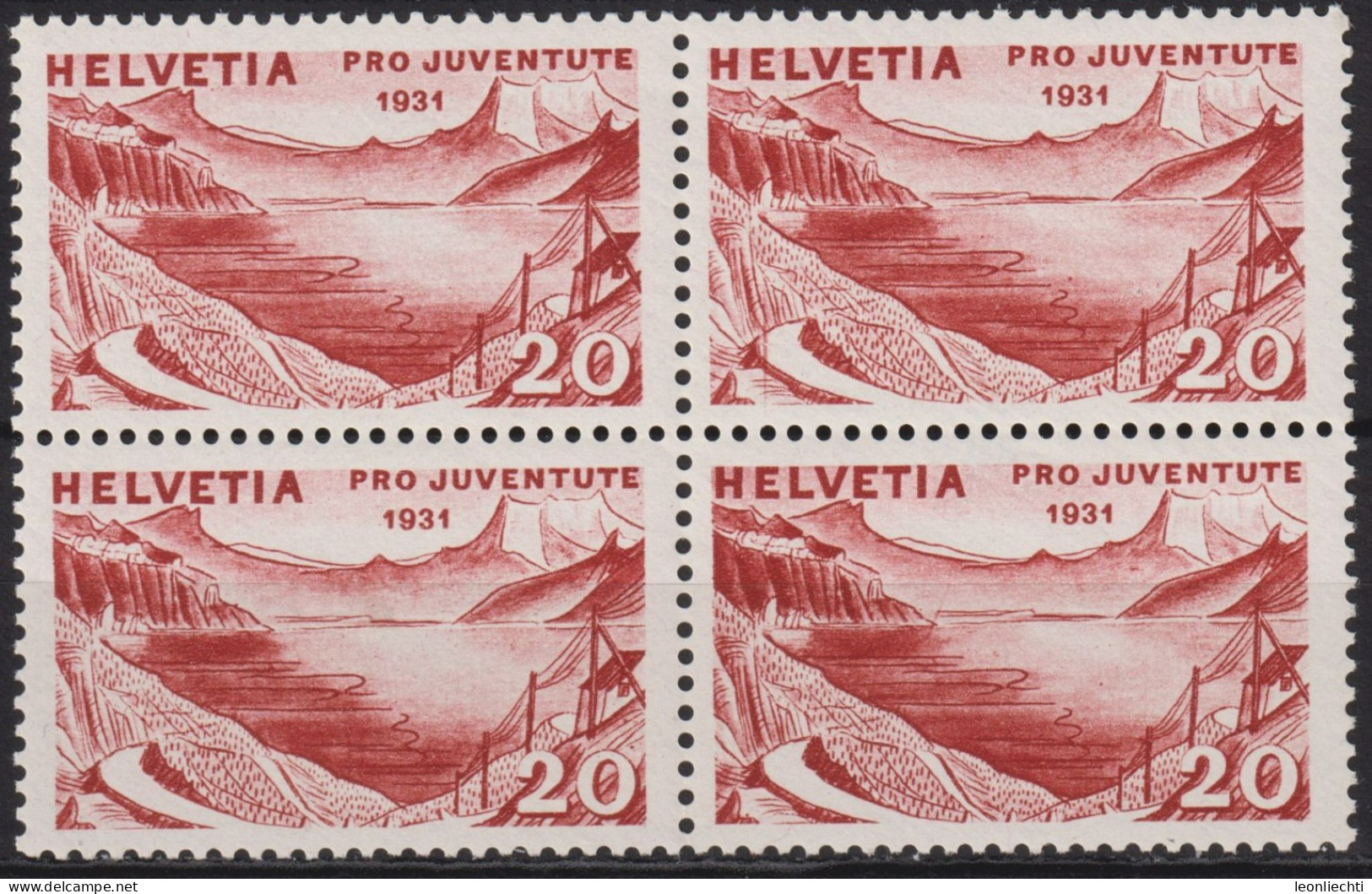 1931 Schweiz / Pro Juventute ** Zum:CH J59, Mi:CH 248, Yt:CH 252, Genfersee - Unused Stamps