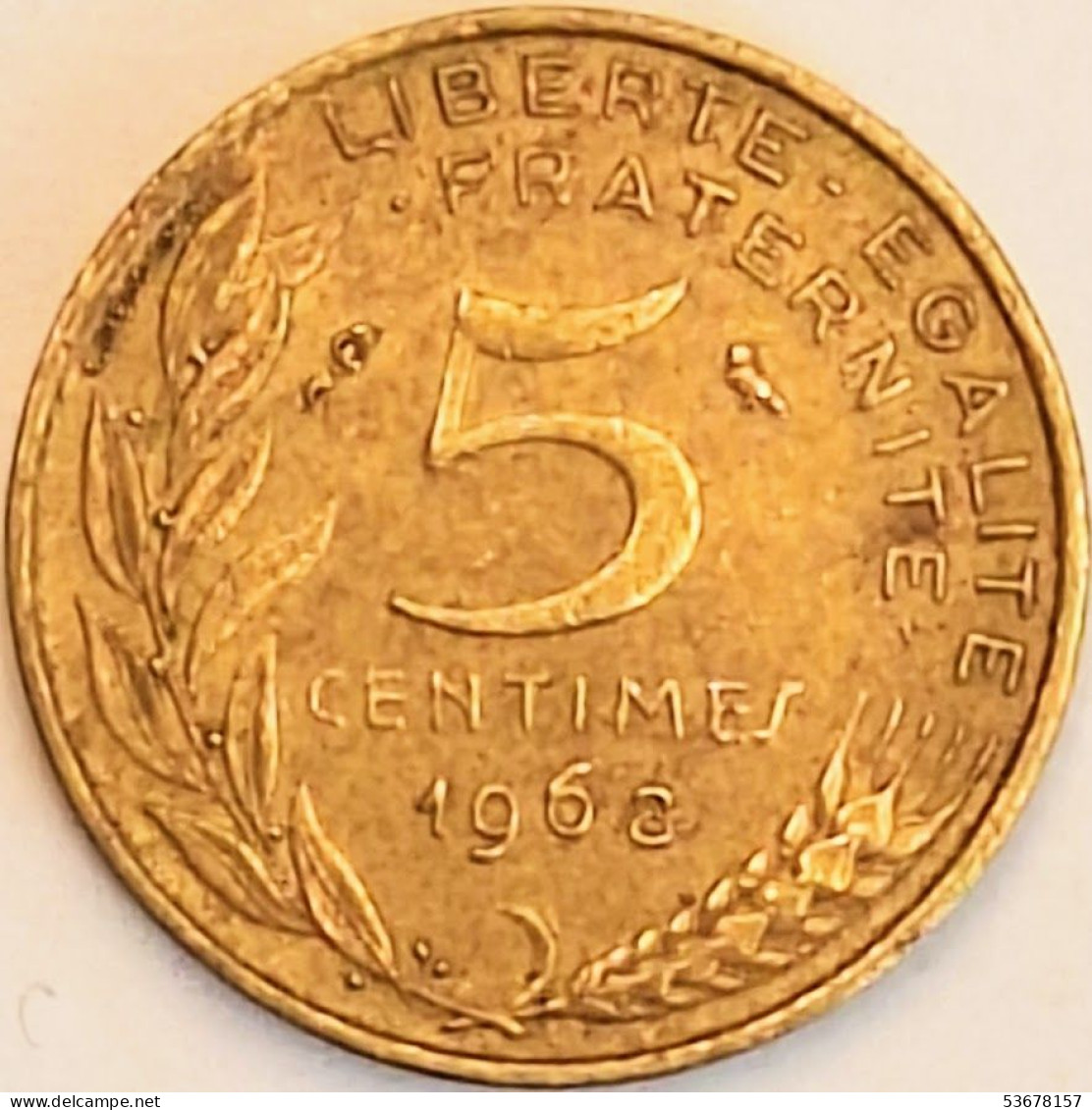 France - 5 Centimes 1968, KM# 933 (#4185) - 5 Centimes