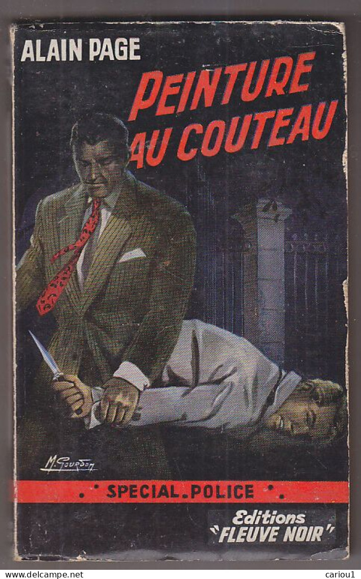 C1   Alain PAGE Peinture Au Couteau FN Special Police 132 1957 EO Epuise Bon Etat - Fleuve Noir