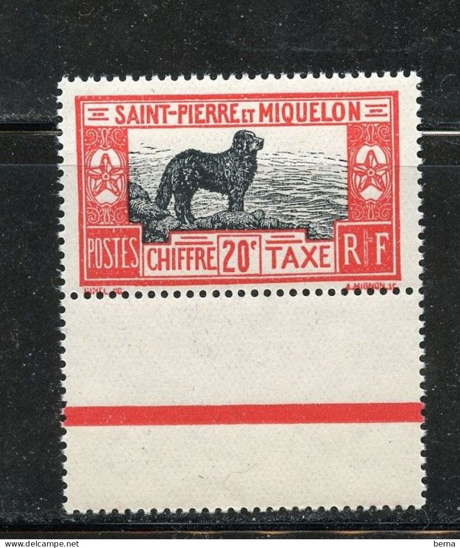 SAINT PIERRE ET MIQUELON TAXE 23 LUXE NEUF SANS CHARNIERE - Timbres-taxe