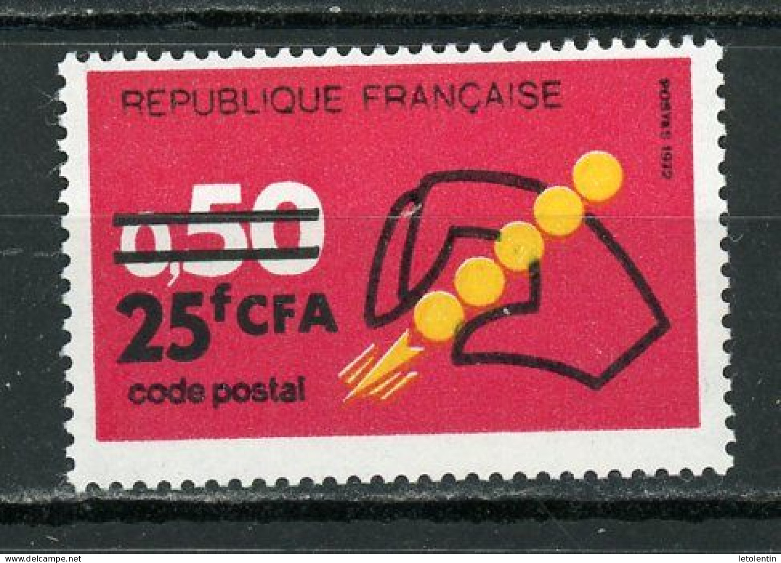 FRANCE SURCHARGÉ CFA - N° Yvert 411** - Unused Stamps