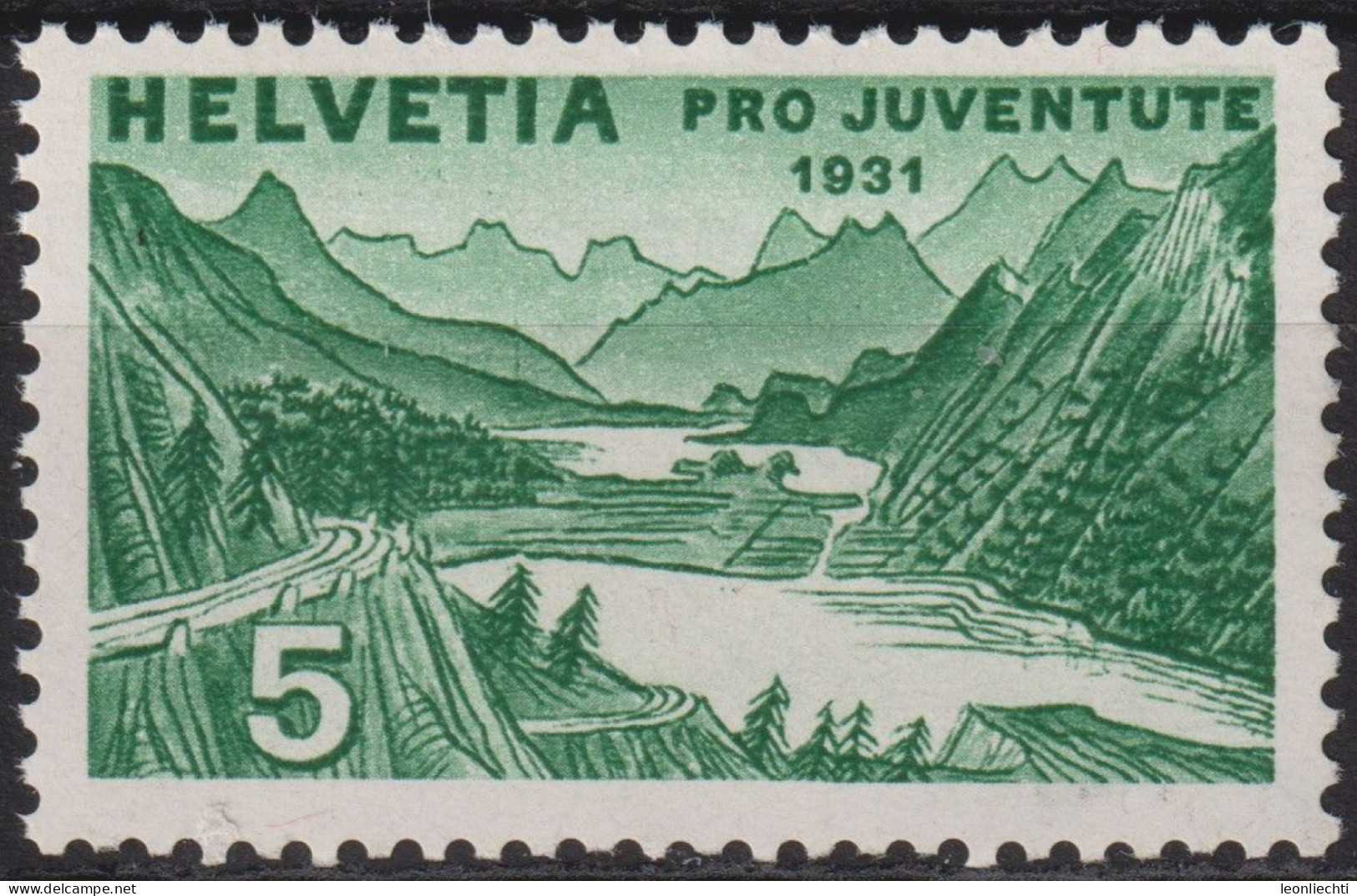 1931 Schweiz / Pro Juventute ** Zum:CH J57, Mi:CH 246, Yt:CH 250, Silser Und Silvaplanersee - Unused Stamps