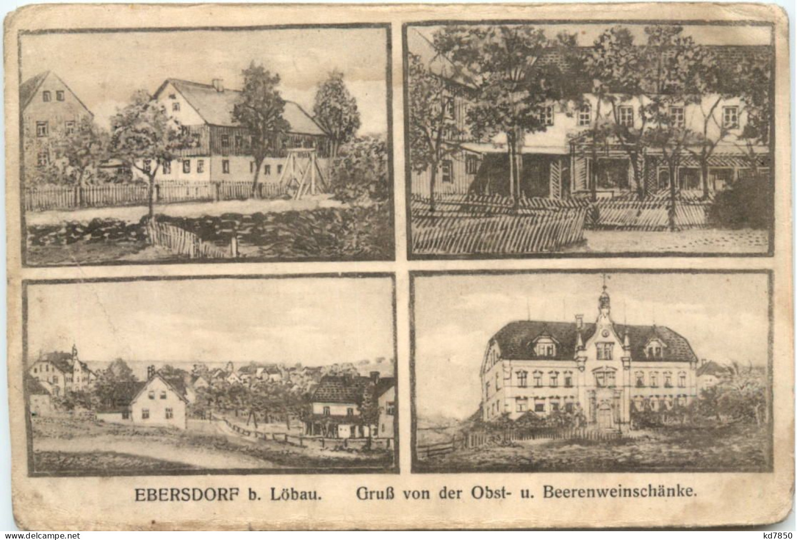 Ebersdorf Bei Löbau - Gruss Aus Der Beerenwein Schänke - Loebau