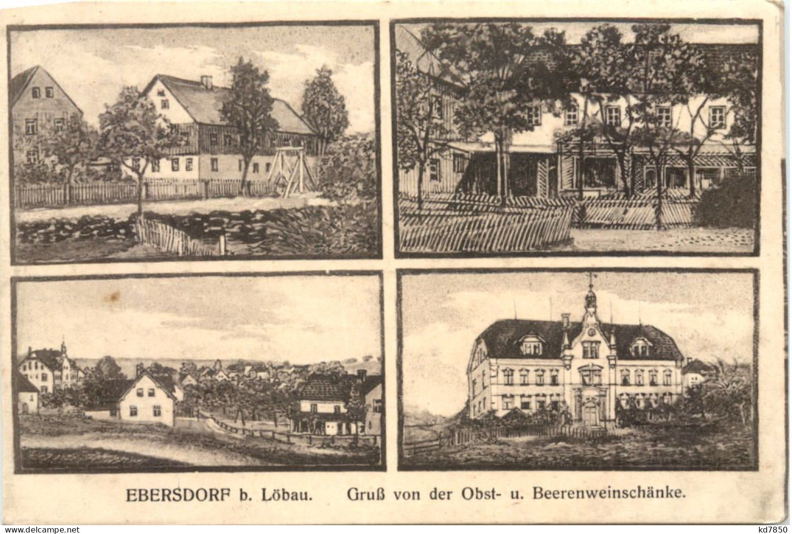 Ebersdorf Bei Löbau - Gruss Aus Der Beerenwein Schänke - Loebau