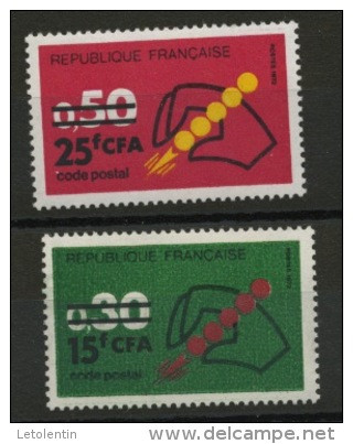 FRANCE SURCHARGÉ CFA - N° Yvert 410+411** - Unused Stamps