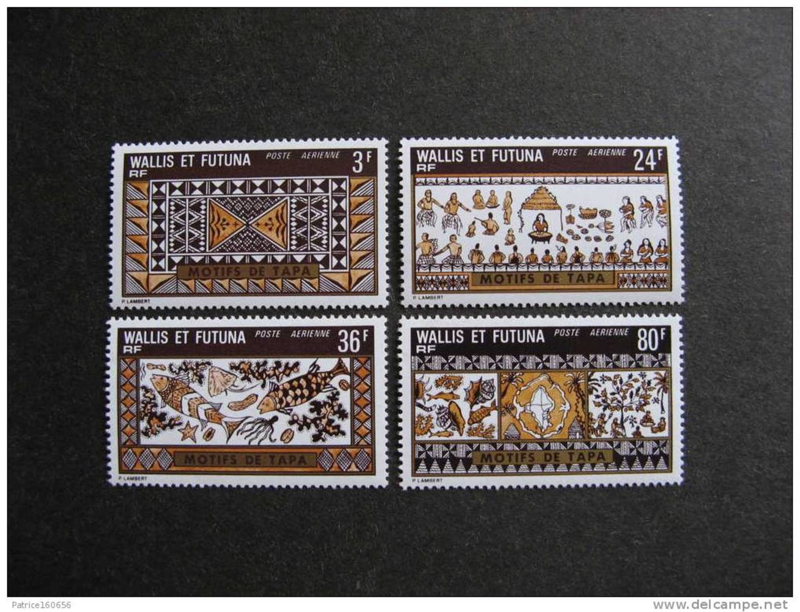 Wallis Et Futuna:  TB Serie PA N° 58 Au N°61, Neufs XX. - Nuevos