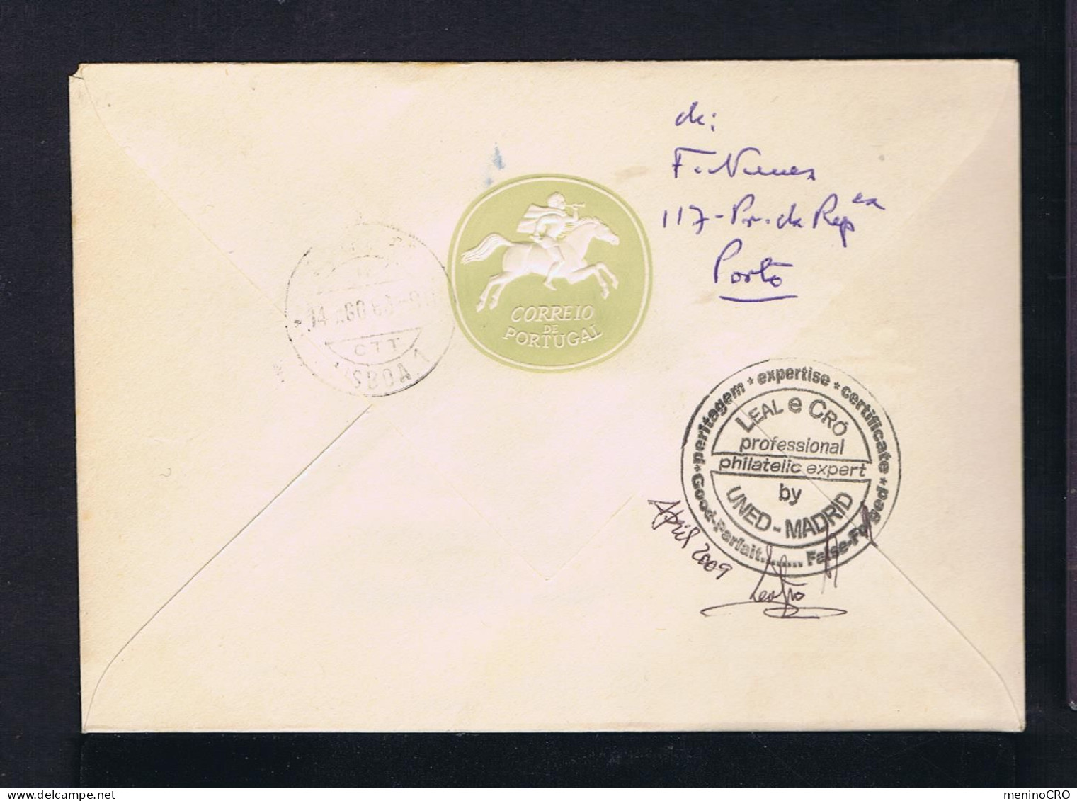 Gc8447 PORTUGAL "Avis Order Military (emblem) +knight" -8th Cent Fdc 1963-08-13 Porto (mailed SCARCE) Lisboa - Lettres & Documents