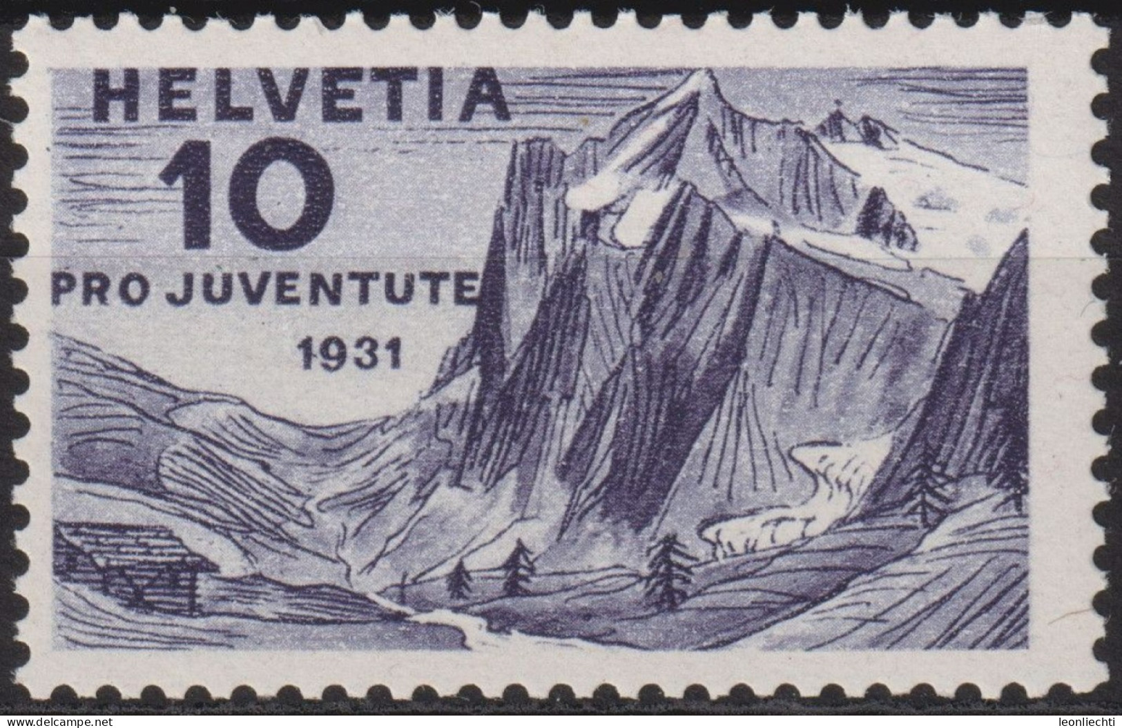 1931 Schweiz / Pro Juventute ** Zum:CH J58, Mi:CH 247, Yt:CH 251, Wetterhorn - Unused Stamps