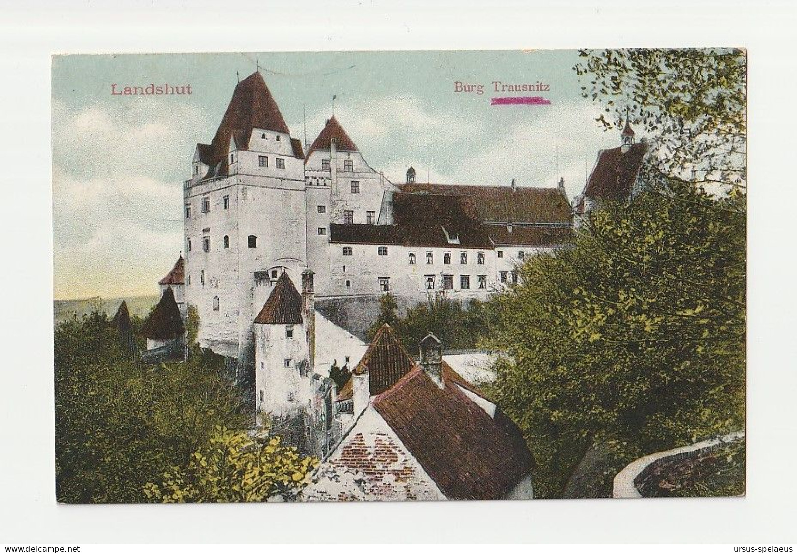 LANDSHUT  BURG TRAUSNITZ   AK 1910 - Landshut