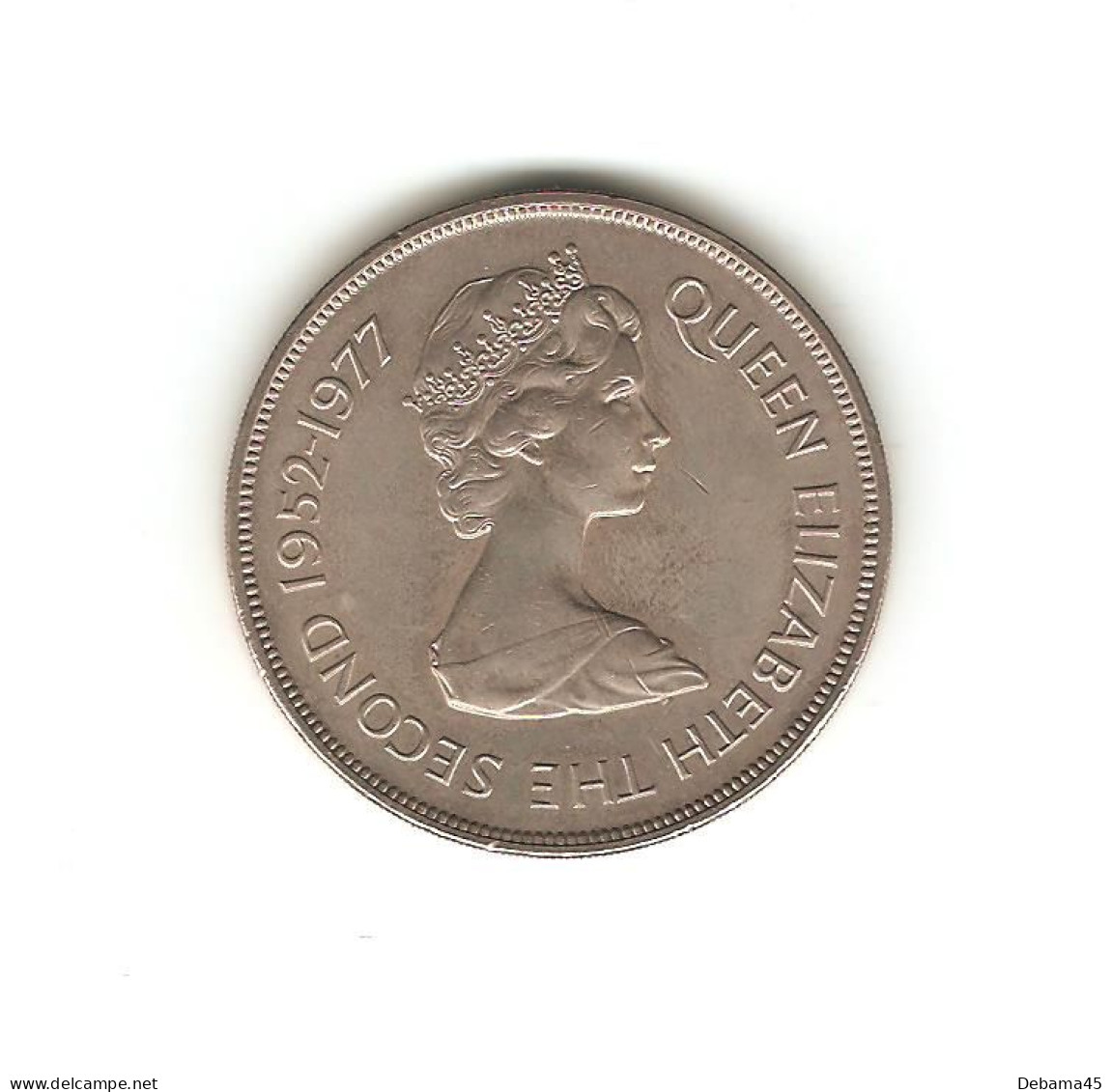 614/ JERSEY: Elizabeth II : 25 Pence 1977 (copper-nickel - 28,36 Grammes) Jubilé, Mont Orgueil - Jersey