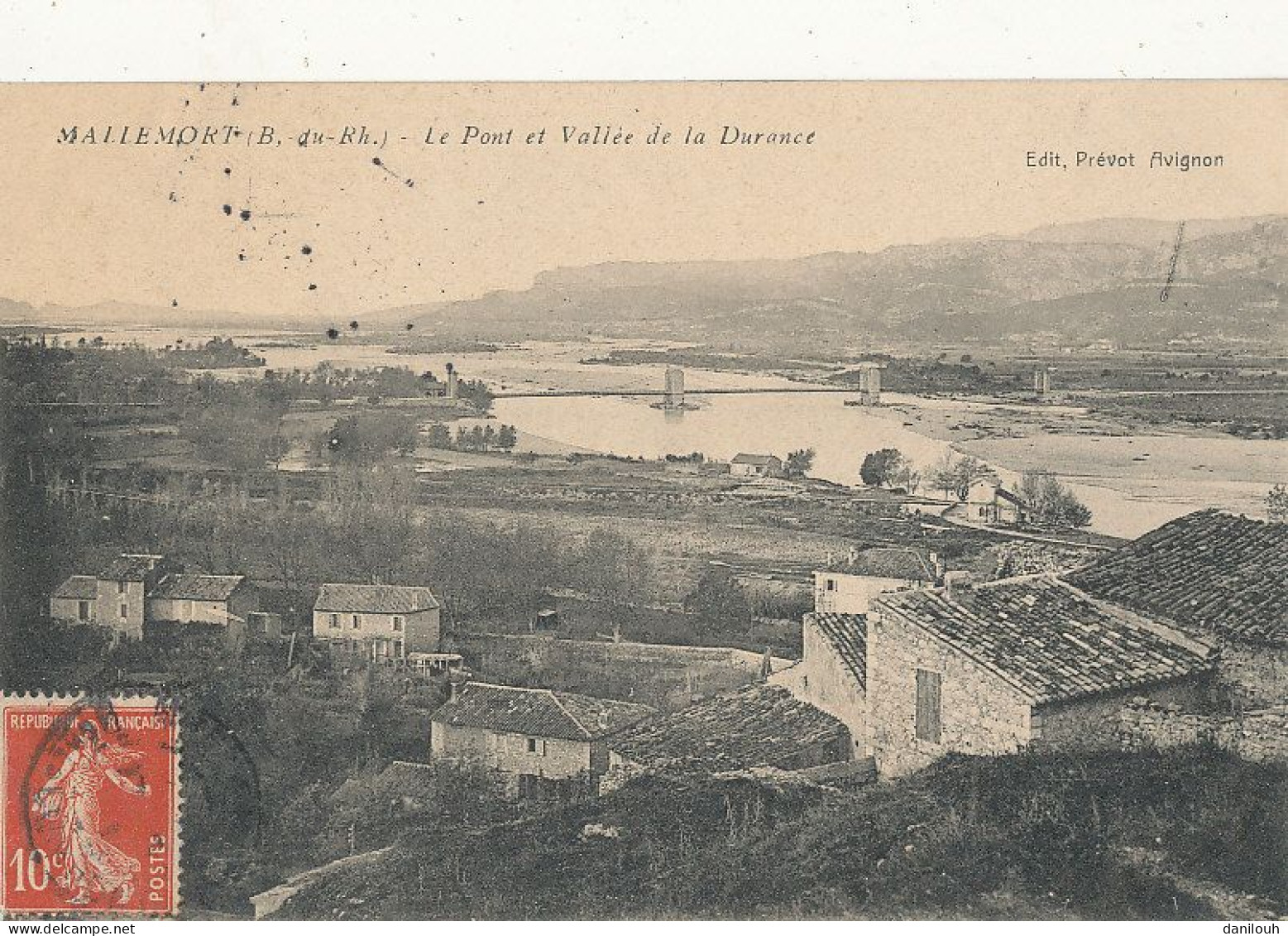 13 // MALLEMORT    Le Pont Et La Vallée De La Durance   Edit Prévot - Mallemort