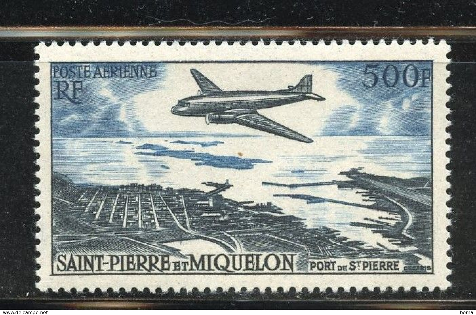 SAINT PIERRE ET MIQUELON POSTE AERIENNE 23 AVION LUXE NEUF SANS CHARNIERE - Unused Stamps