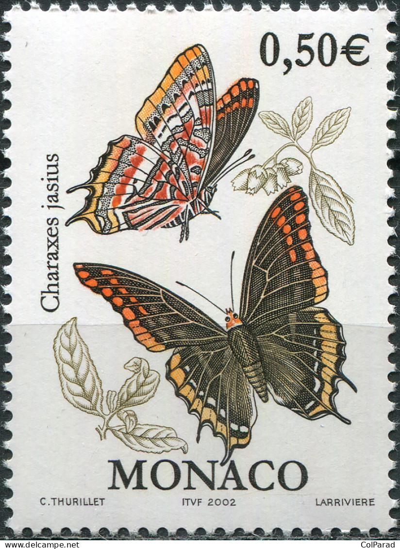 MONACO - 2002 - STAMP MNH ** - Two-tailed Pasha (Charaxes Jasius) - Unused Stamps