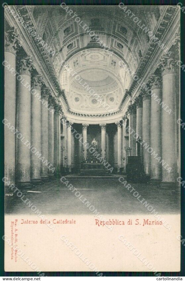 San Marino Cattedrale Cartolina MQ5431 - San Marino