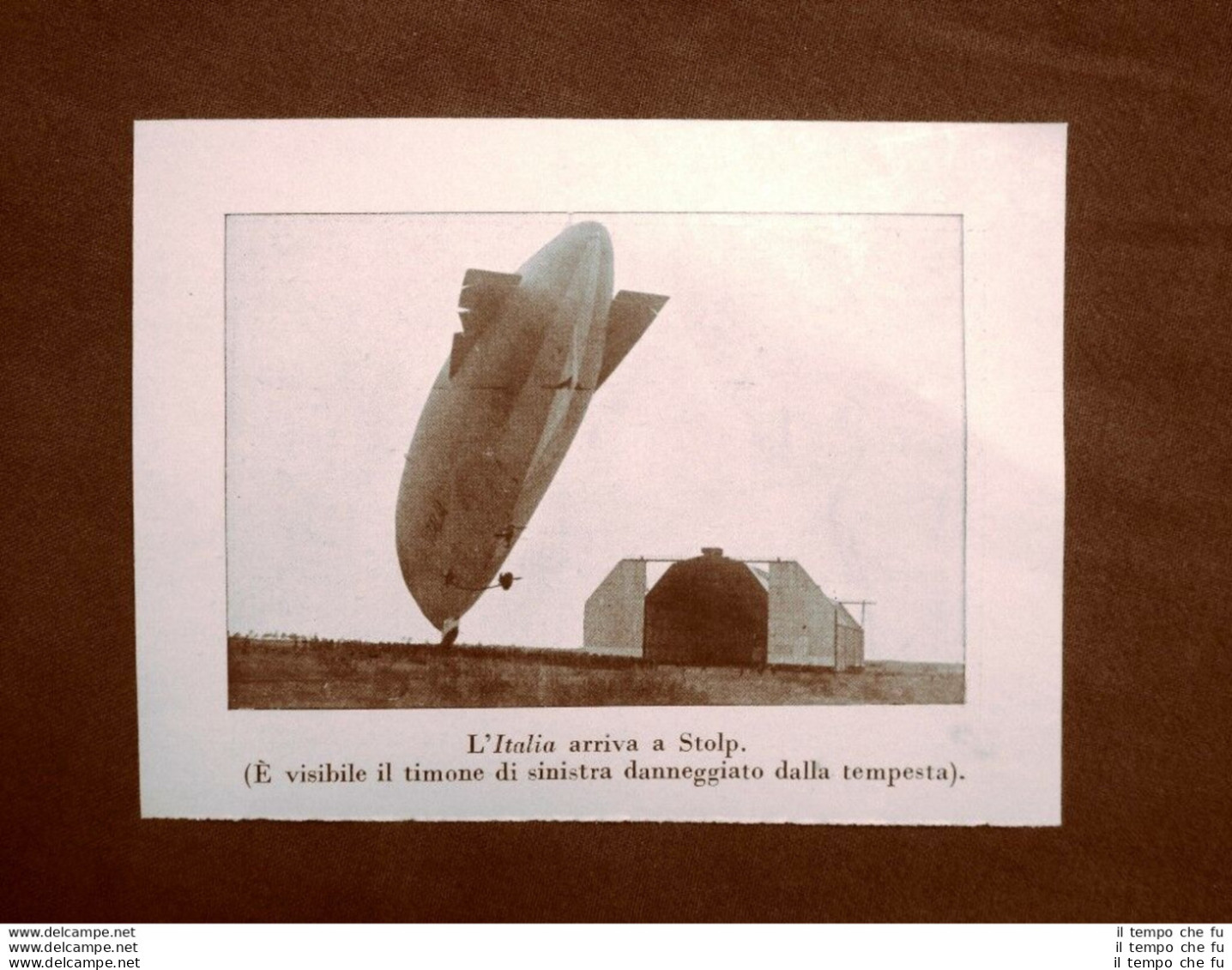 Arrivo Dirigibile A Stolp E Su Mahren Naufragio Spedizione Nobile Polo Nord 1928 - Other & Unclassified