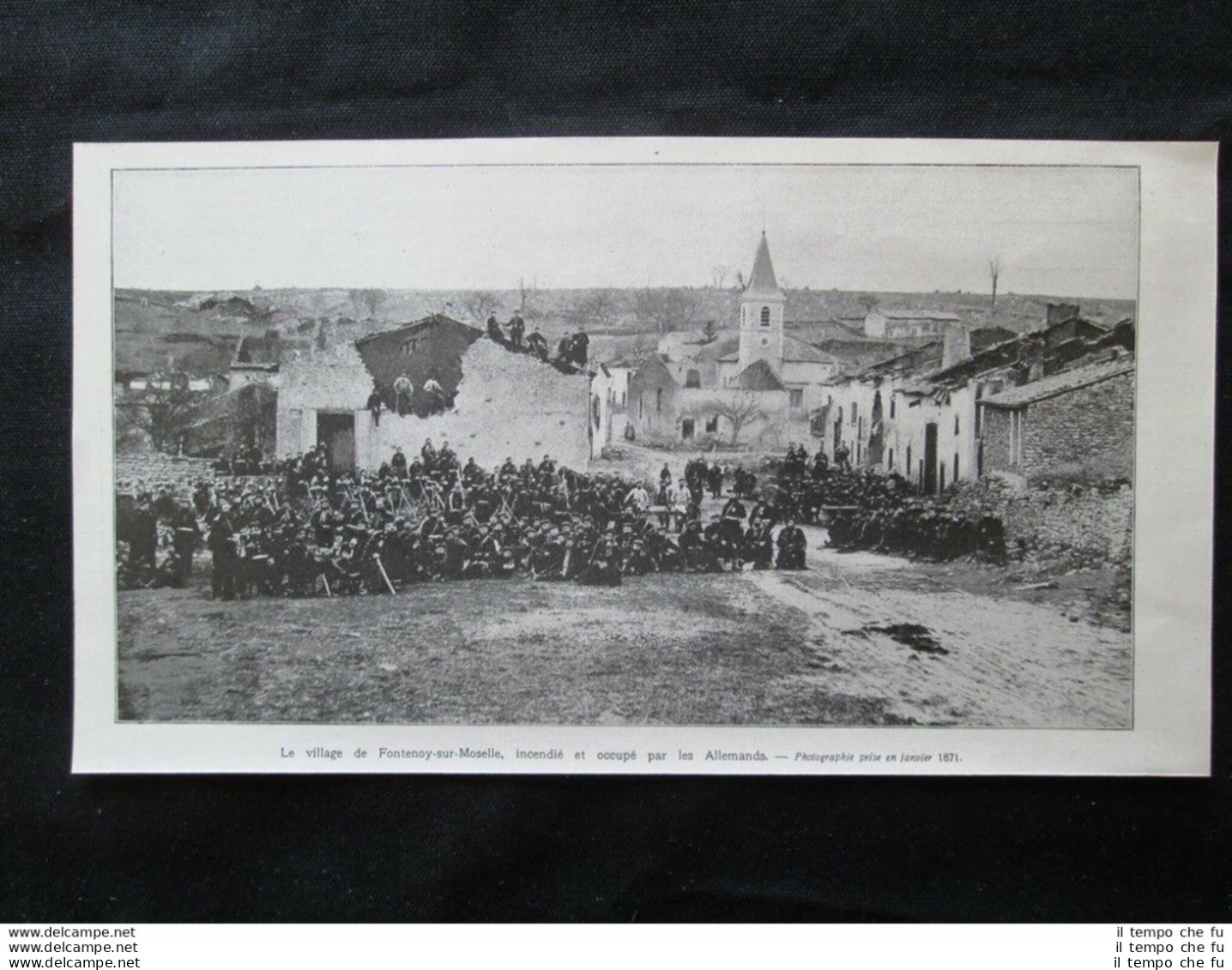 Il Villaggio Di Fontenoy-sur-Moselle, Occupato Dai Tedeschi Stampa Del 1907 - Sonstige & Ohne Zuordnung