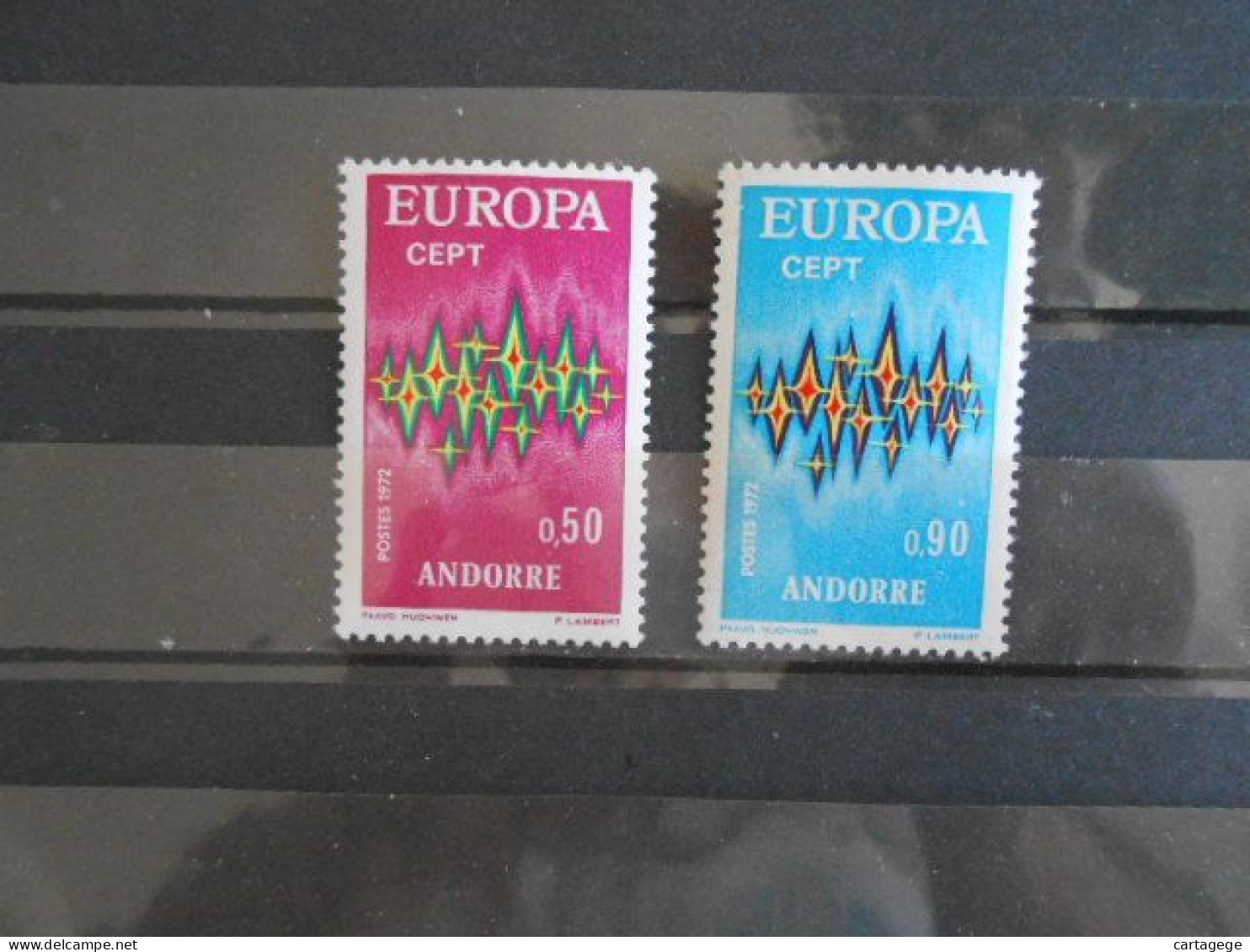 ANDORRE FRANCE YT 217/218 EUROPA 1972** - 1972